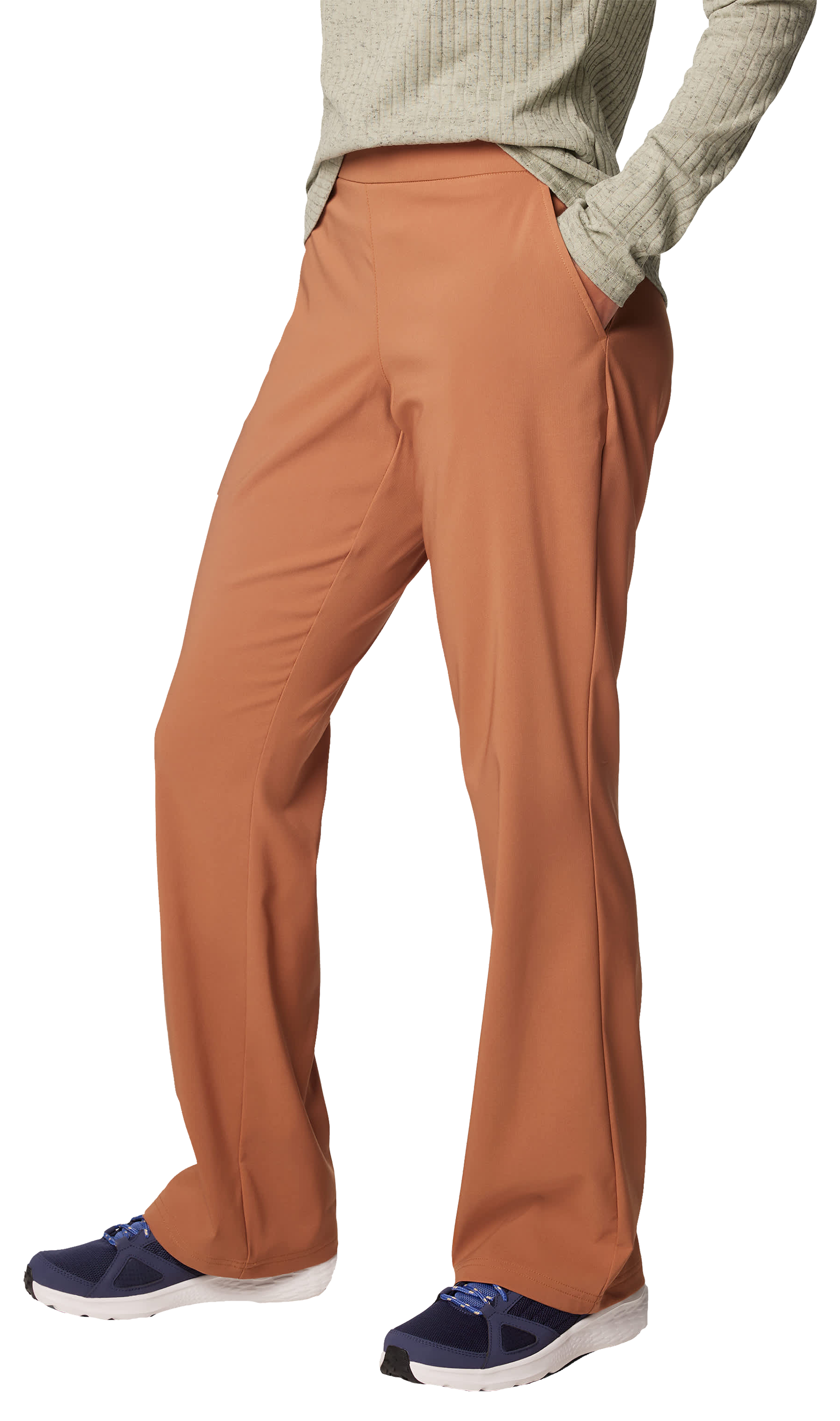 Columbia All Seasons Bootcut Pants for Ladies - Camel Brown - - Regular