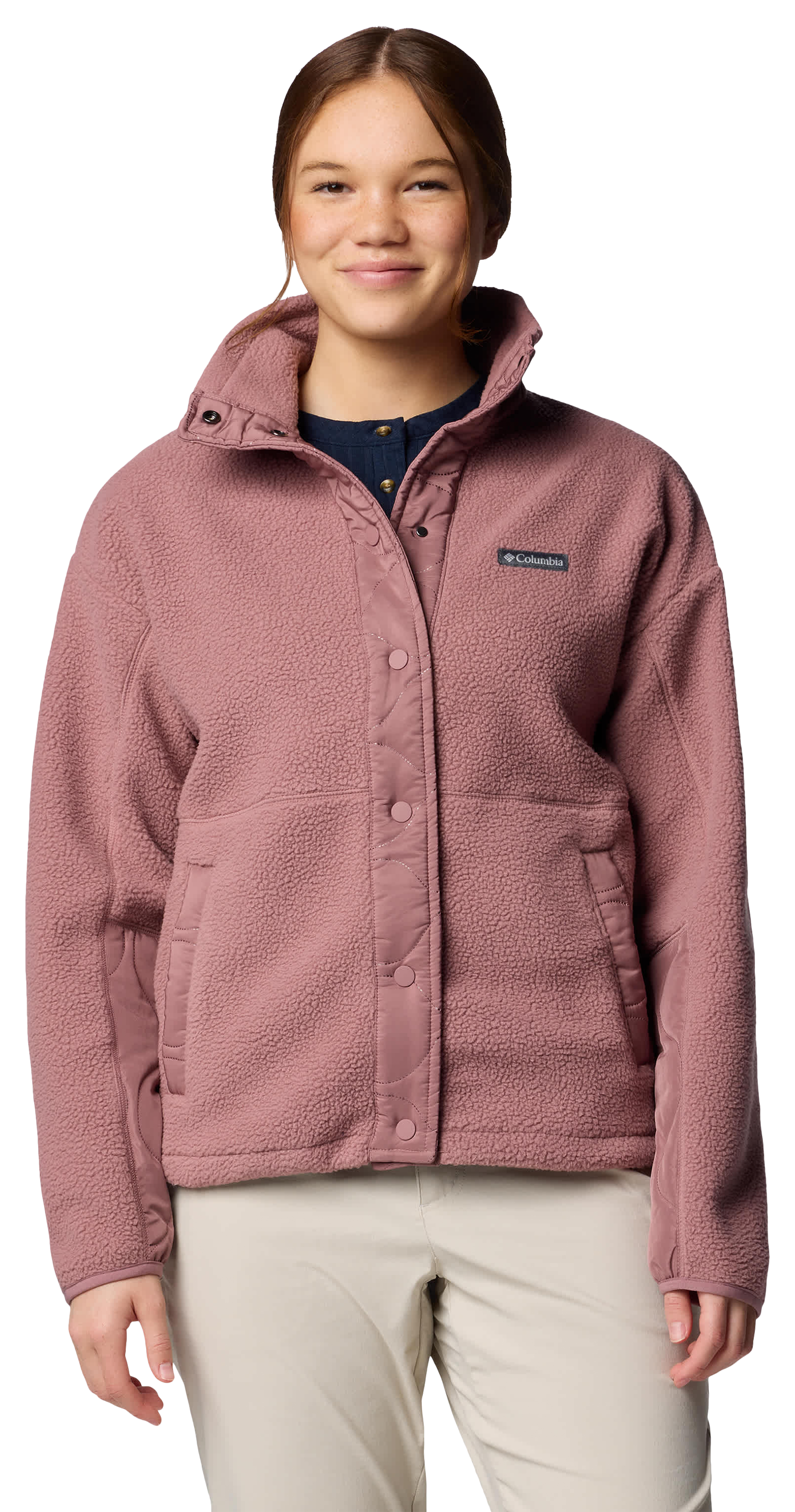 Image of Columbia Cloud Point Snap Fleece Jacket for Ladies - Fig - M