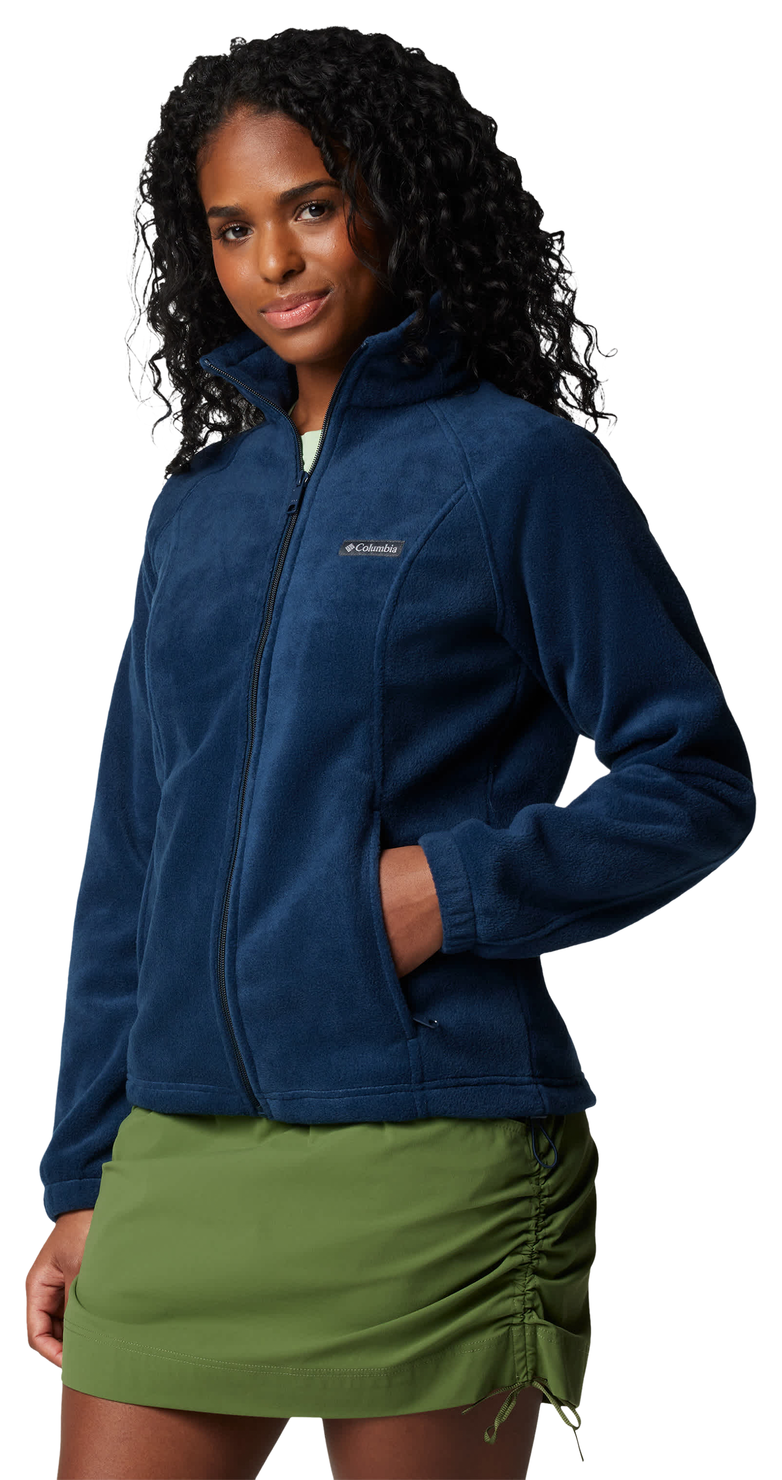 Image of Columbia Benton Springs Full-Zip Fleece Jacket for Ladies - Columbia Navy - S