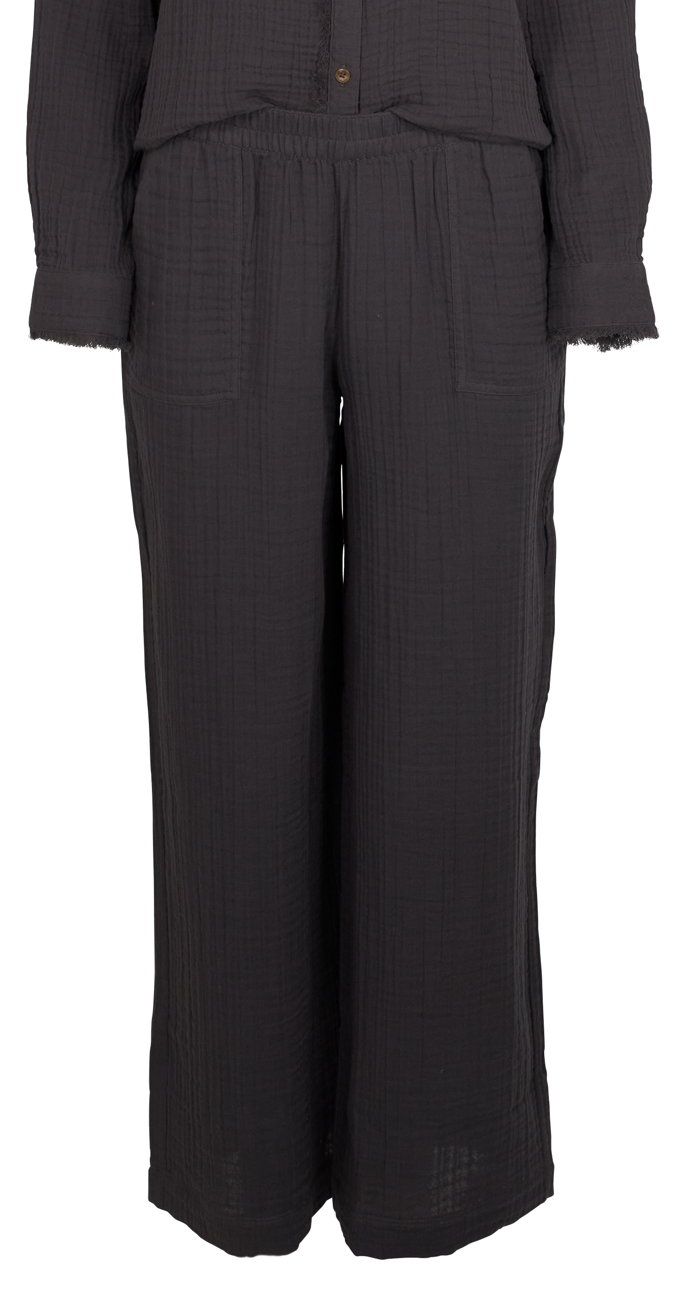 Image of Natural Reflections Double-Cloth Pants - Pavement