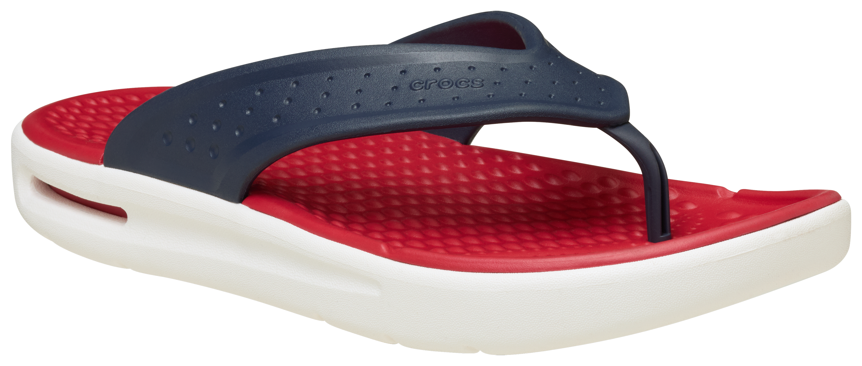Image of Crocs InMotion Flip Flops for Men - Navy