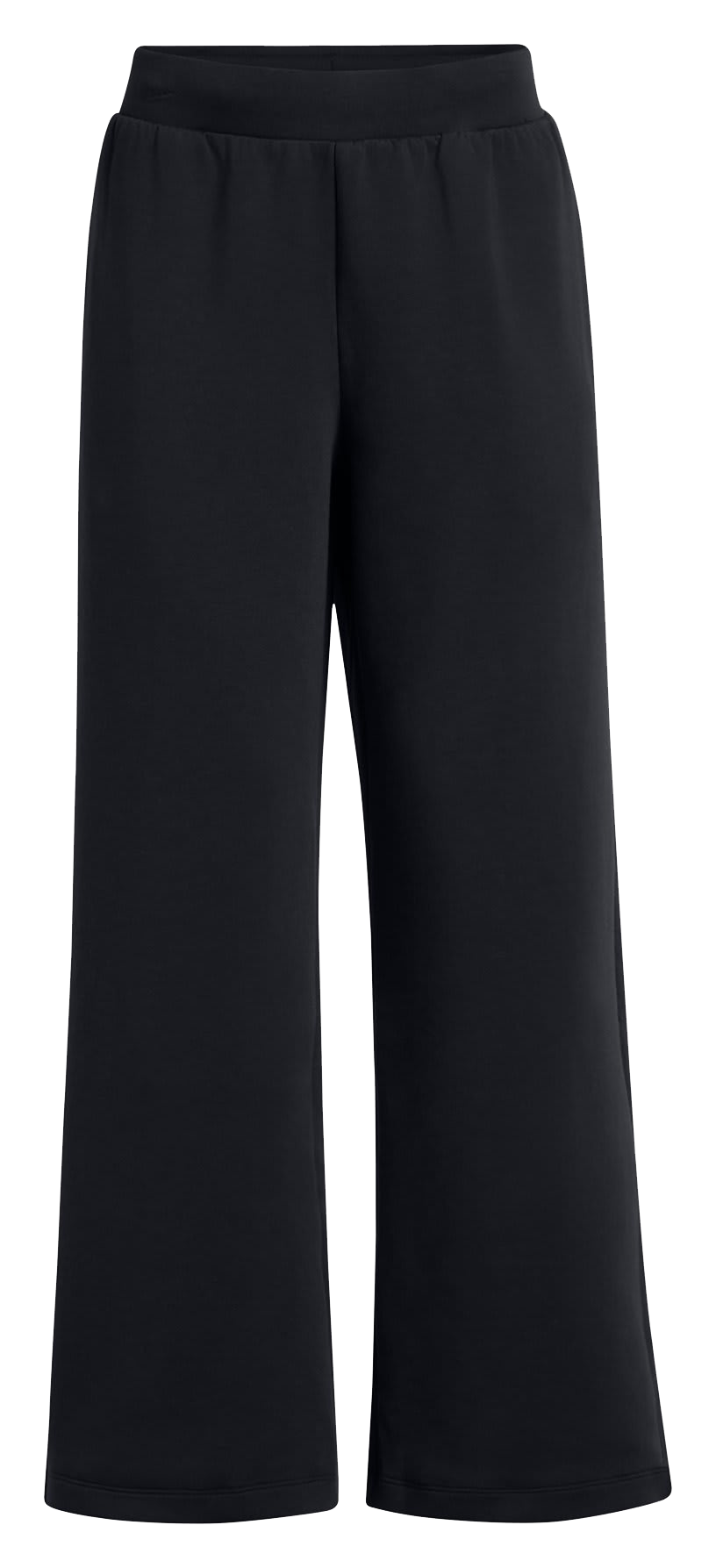 Image of Under Armour Unstoppable Fleece Wide-Leg Pants for Ladies - Black/Black - MD - Regular