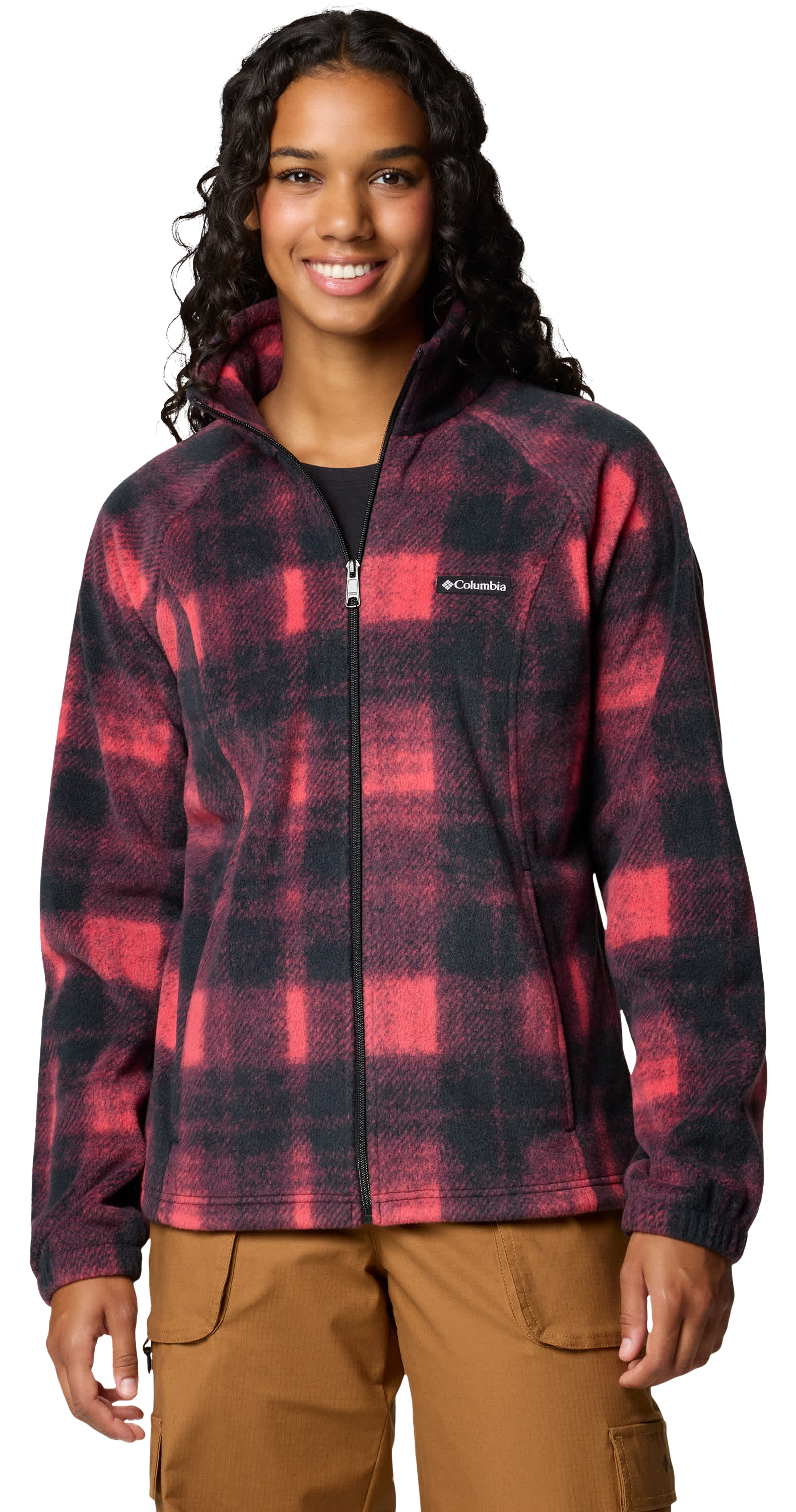 Image of Columbia Benton Springs Printed Full-Zip Jacket for Ladies - Daredevil Omblur Tonal - S