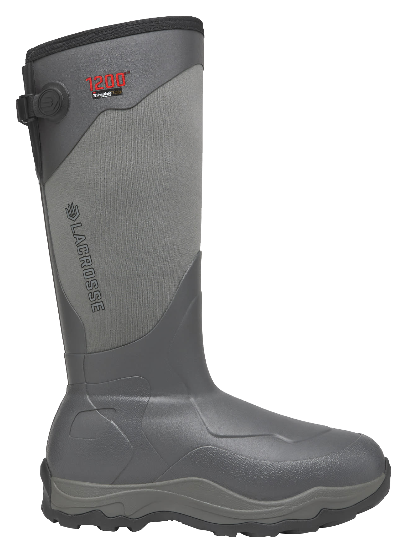 Image of LaCrosse Alpha Agility 1200 Insulated Waterproof Hunting Boots for Men - Grey Sky - 6M