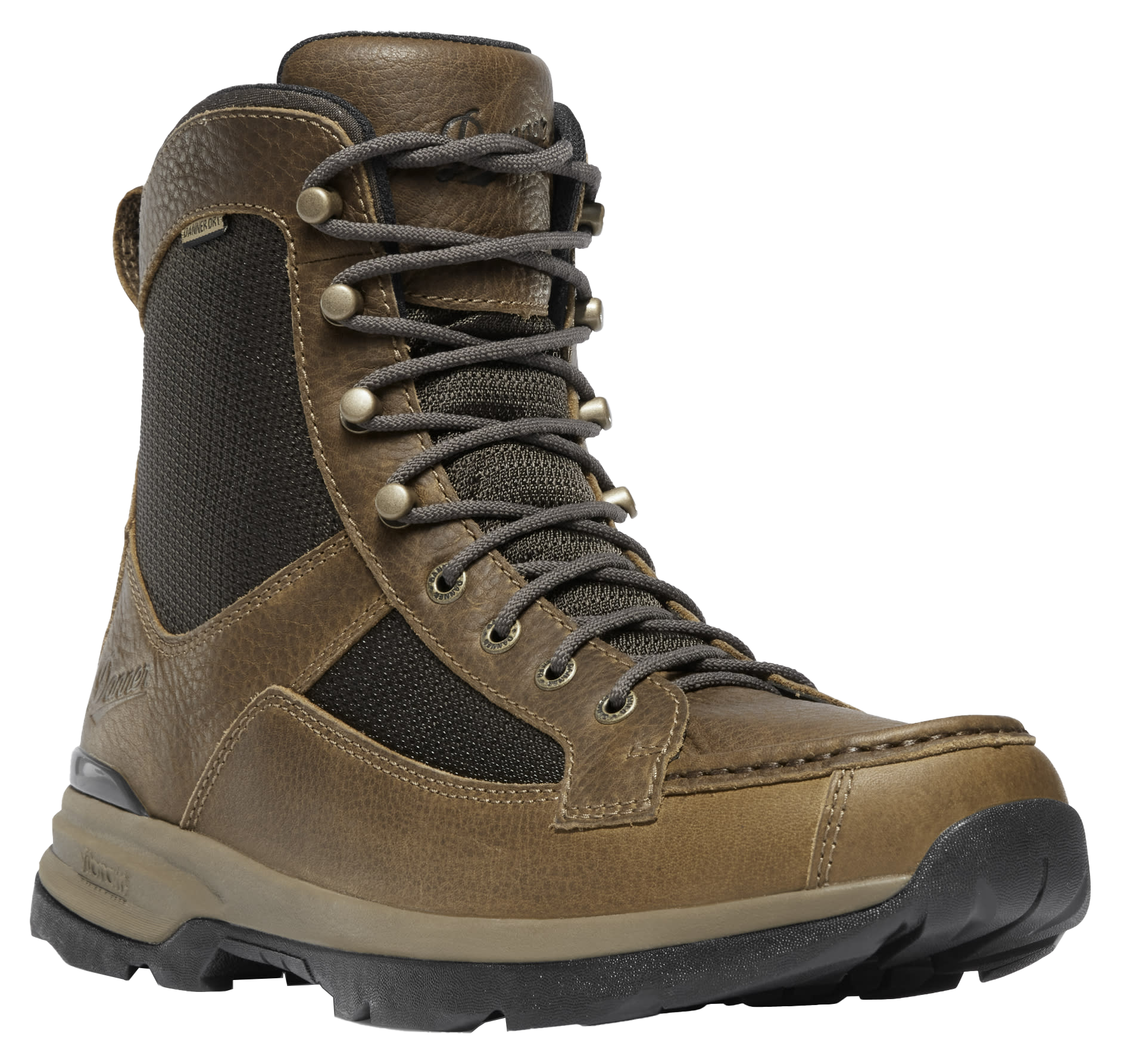 Image of Danner Recurve Waterproof Moc-Toe Hunting Boots for Men - Light Brown - 8M