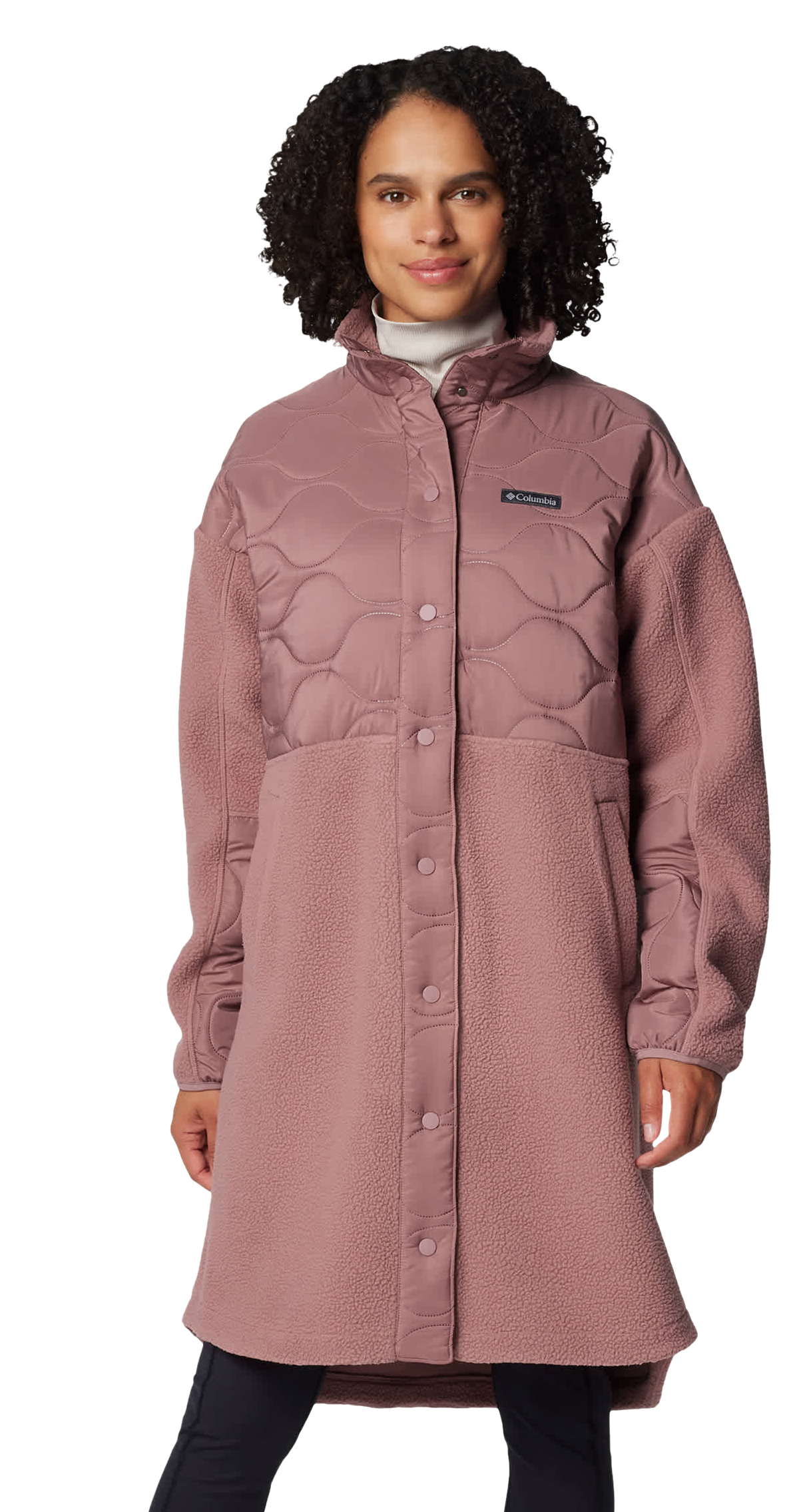 Image of Columbia Cloud Point Long Fleece Jacket for Ladies - Fig - XS