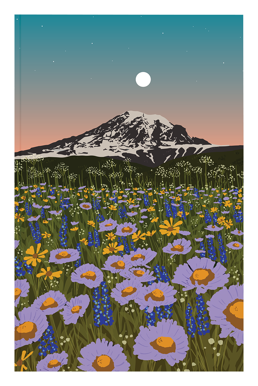 Image of Denik Mountain Flowers Medium Notebook