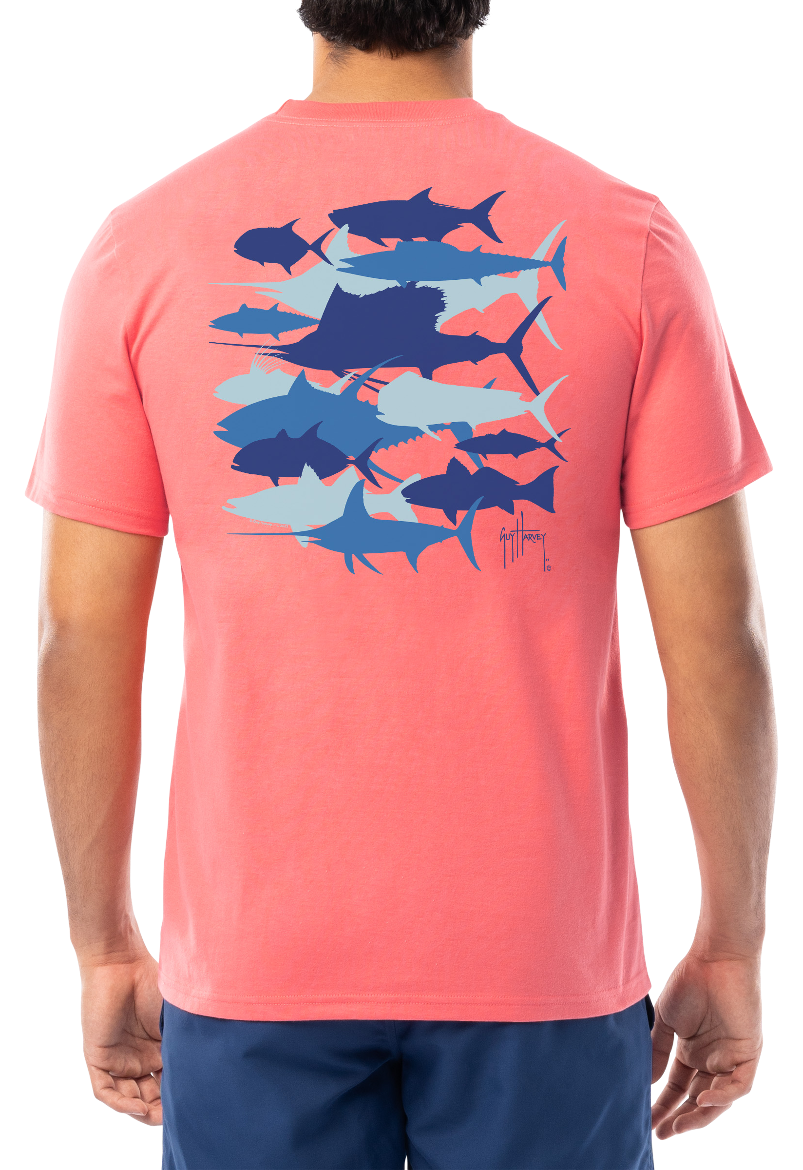 Image of Guy Harvey Species Silos Short-Sleeve T-Shirt for Men - Dubarry