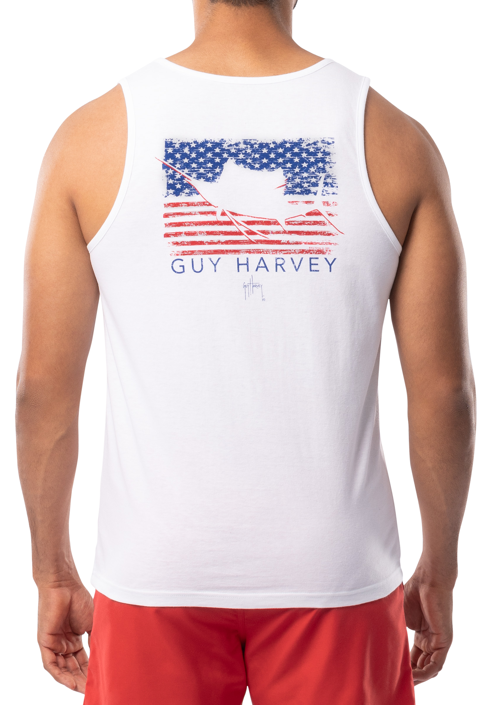 Guy Harvey Glory Sail Tank Top for Men                                                                                          