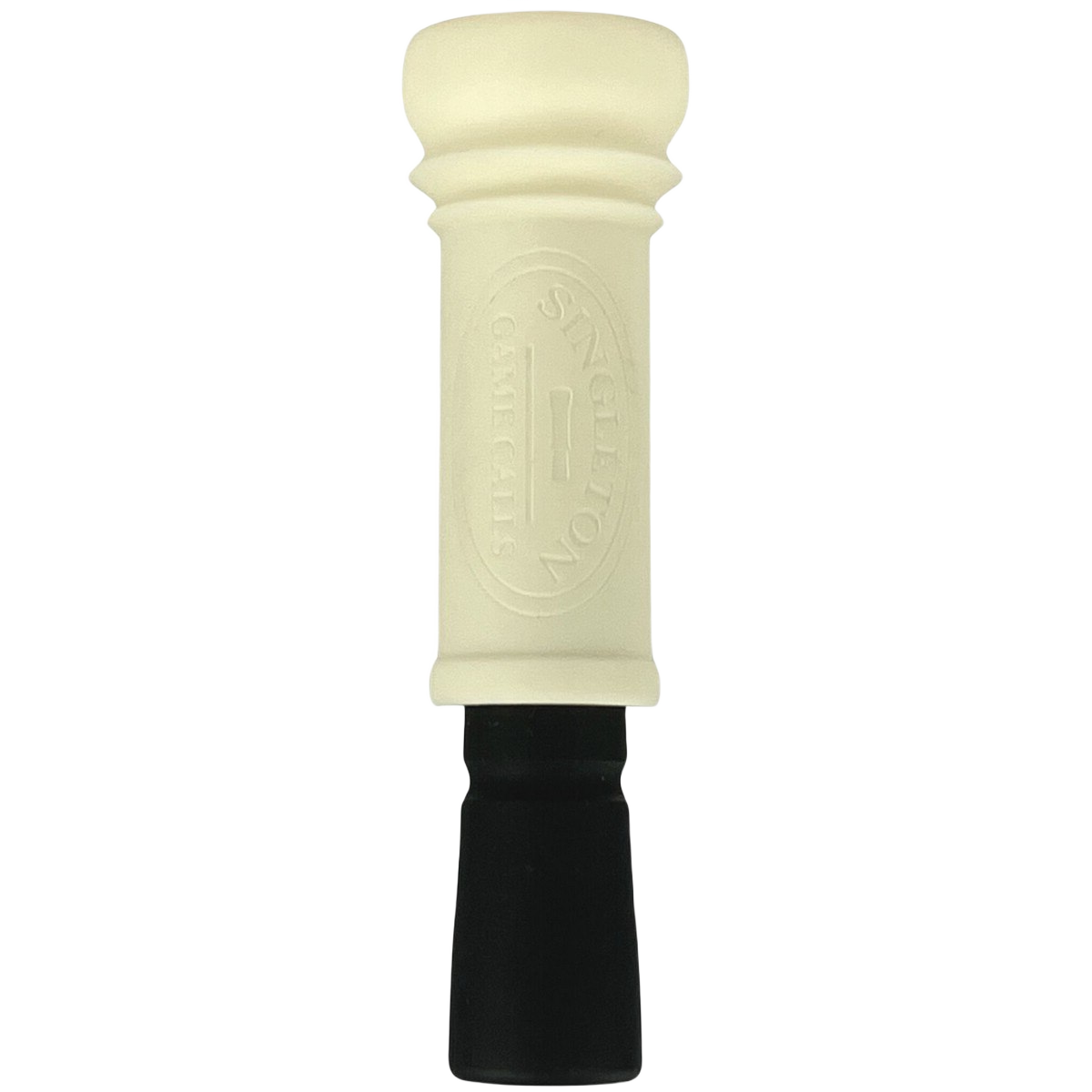 Image of Singleton Game Calls Cutdown Single Reed Duck Call - Matte Ivory/Matte Black