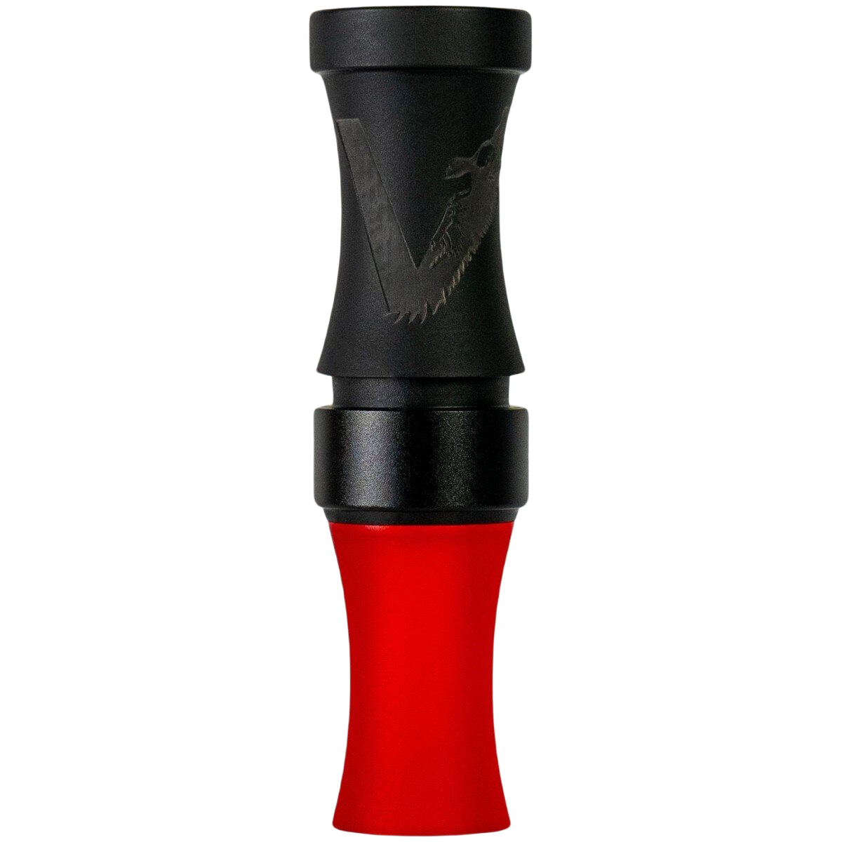 Image of Vendetta Waterfowl The Bad Guy Acrylic Specklebelly Goose Call - Matte Black and Red