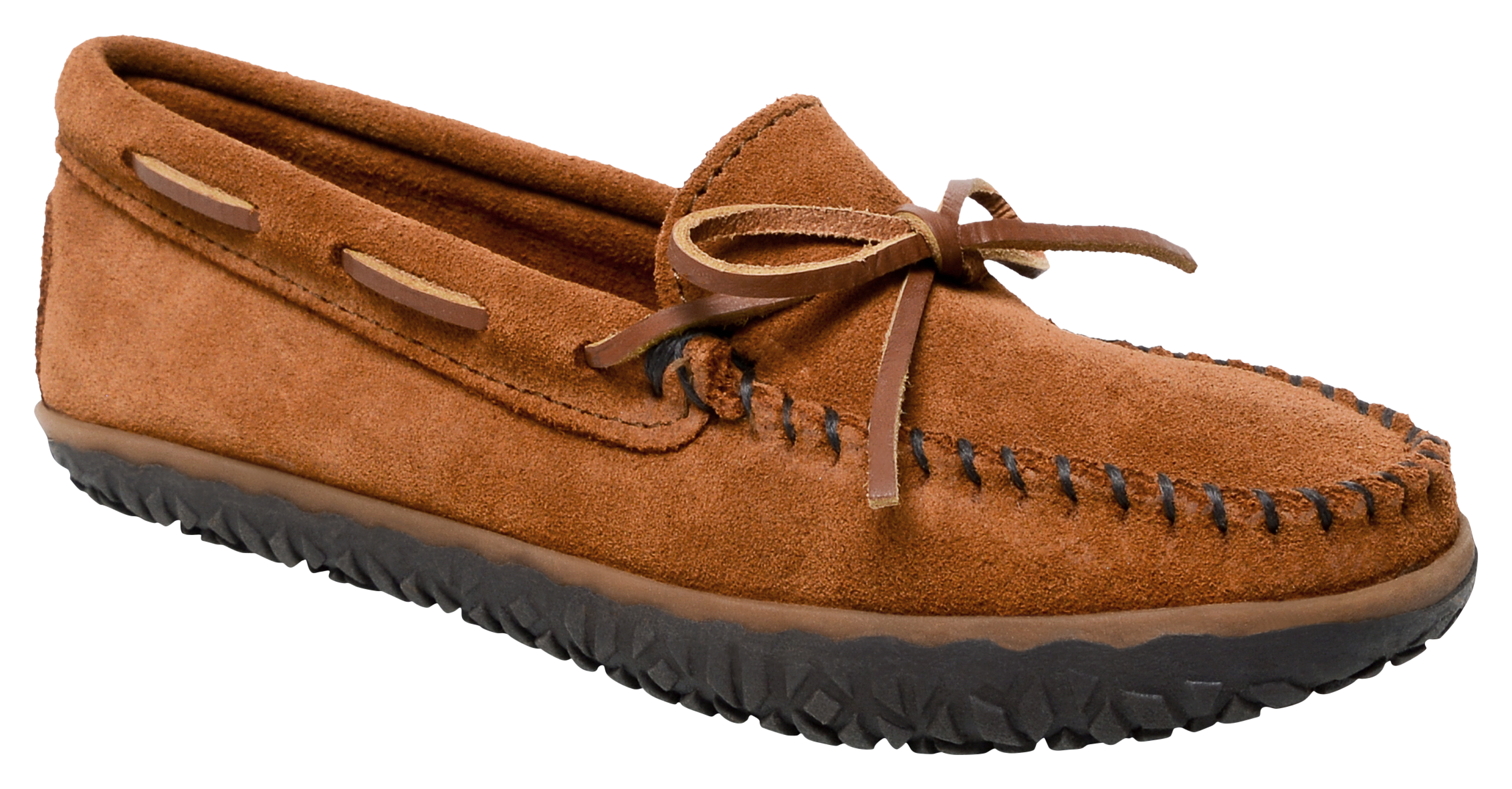 Image of Minnetonka Tie Tread Casual Shoes for Ladies - Brown - 10M