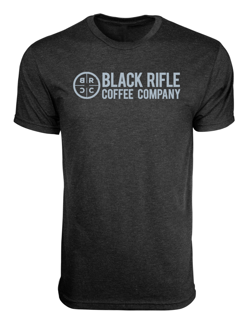 Black Rifle Coffee Company Logo Short-Sleeve T-Shirt for Men - Vintage Black - L - Black Rifle Coffee Company