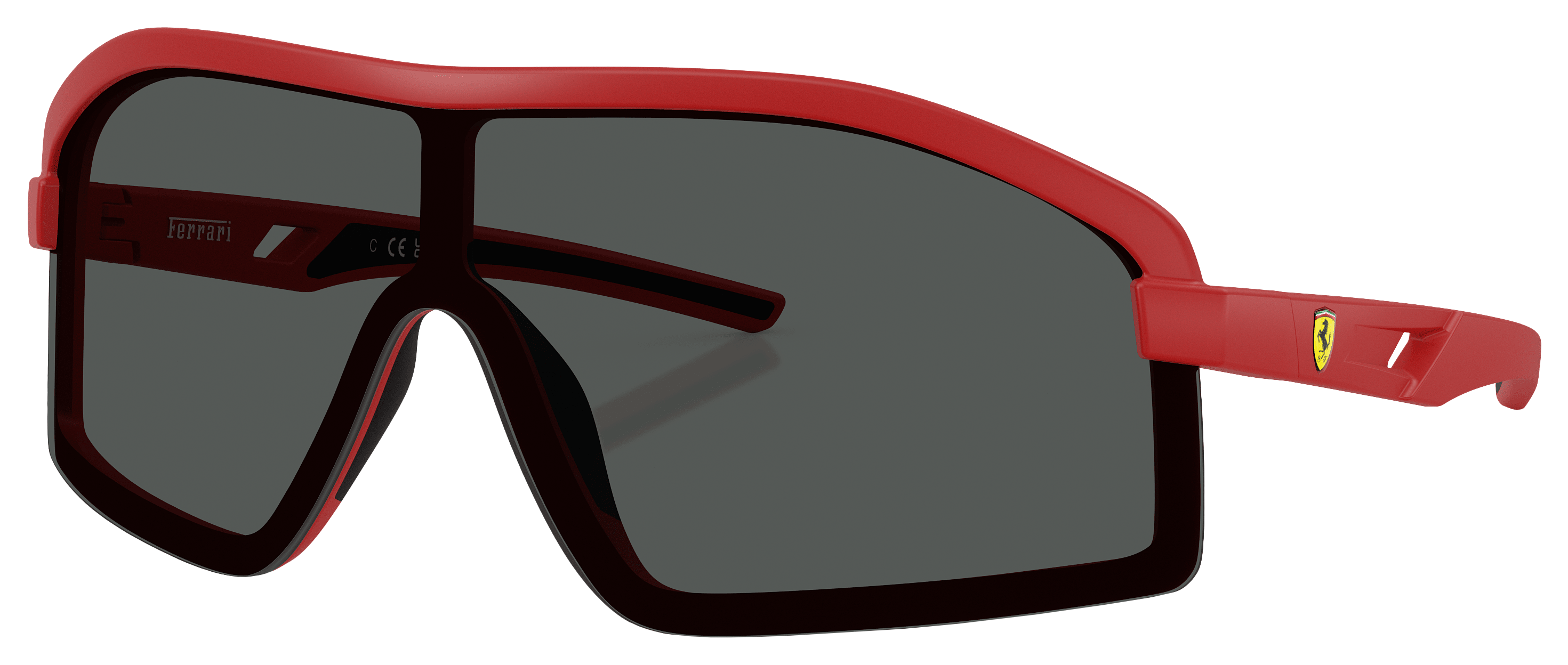 Image of Scuderia Ferrari FZ601OU Sunglasses - Matte Red/Gray - XX-Large