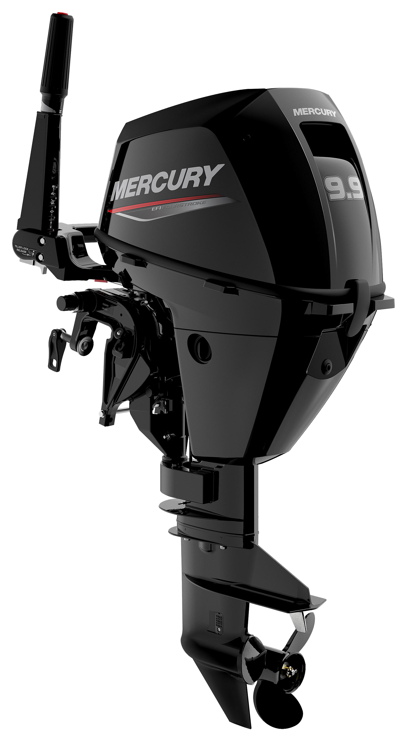 Mercury 9.9hp EFI Tiller FourStroke Outboard Motor 20' Shaft