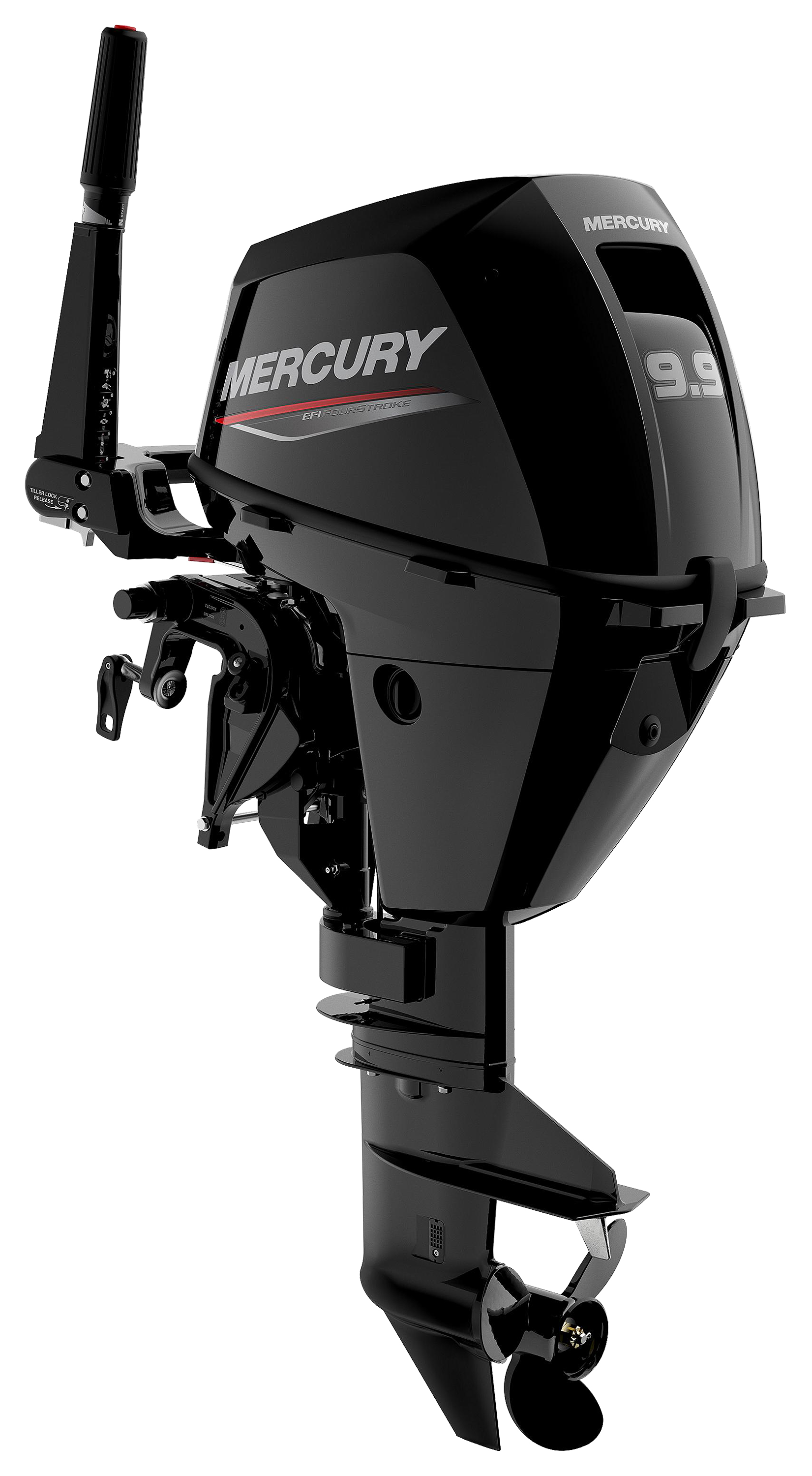 Mercury 9.9hp EFI Tiller FourStroke Outboard Motor With 20' Shaft