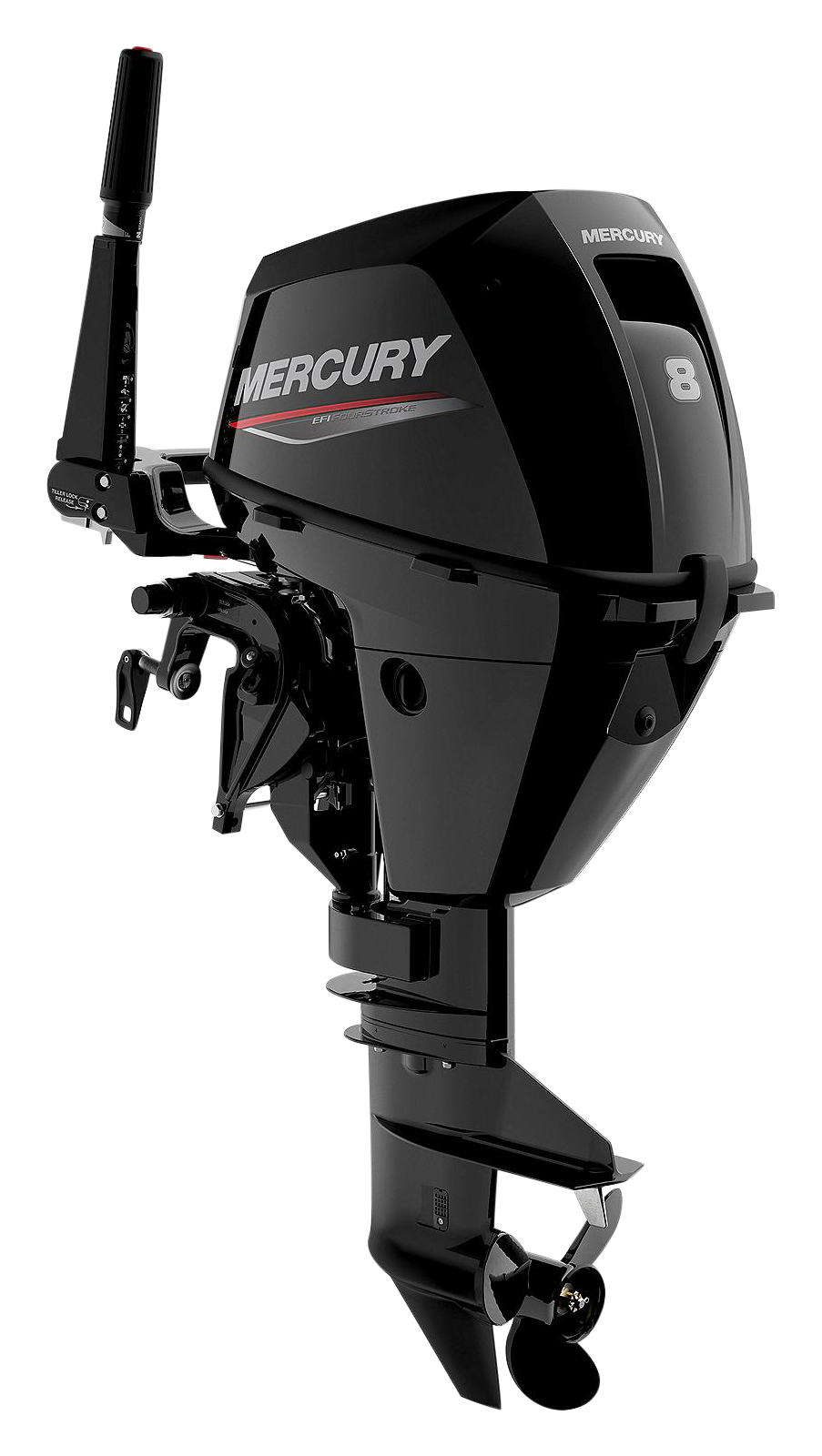 Mercury 8hp EFI Tiller FourStroke Outboard Motor With 15' Shaft