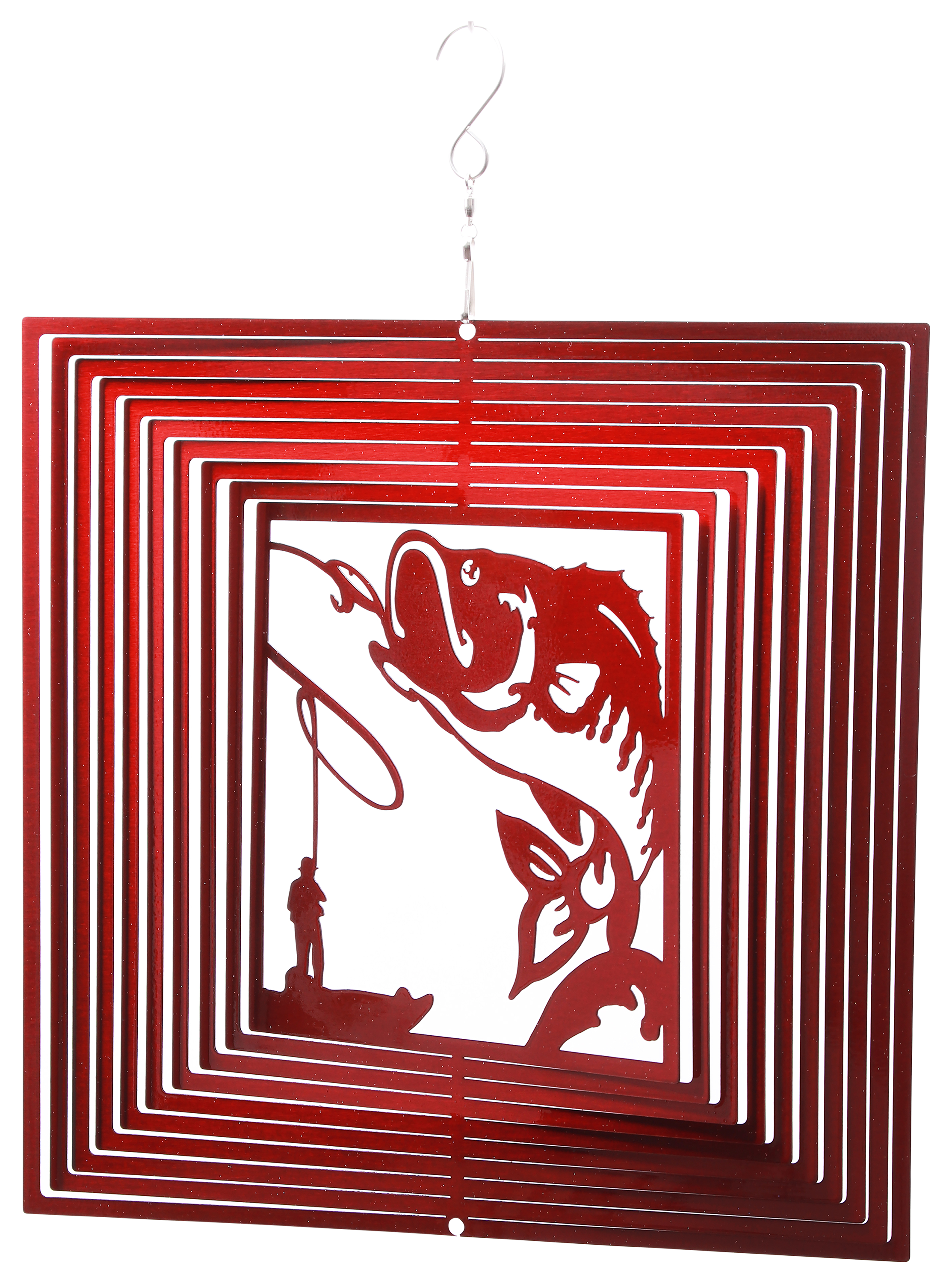 Image of Evergreen Enterprises Fish Square Metal Spectrum Spinner