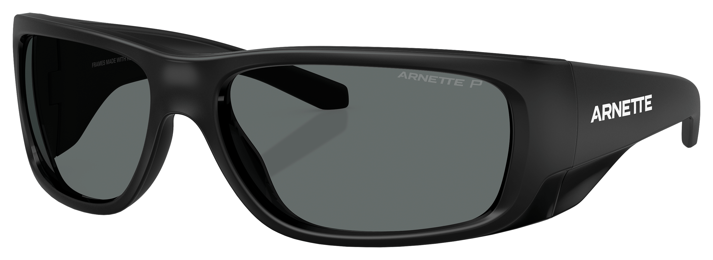 Image of Arnette Flipside AN4345 Polarized Sunglasses - Matte Black/Shiny/Gray/Gray - Large