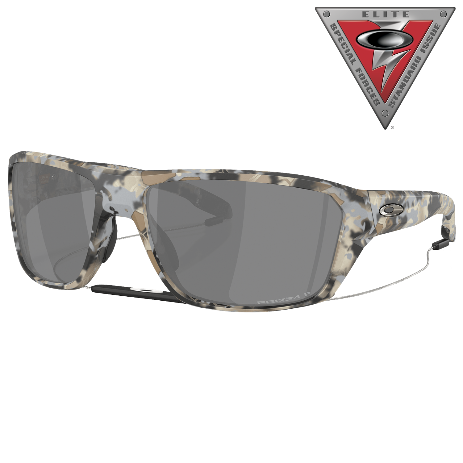 Image of Oakley SI Split Shot OO9016 Kryptek Collection Prizm Grey Mirror Polarized Sunglasses