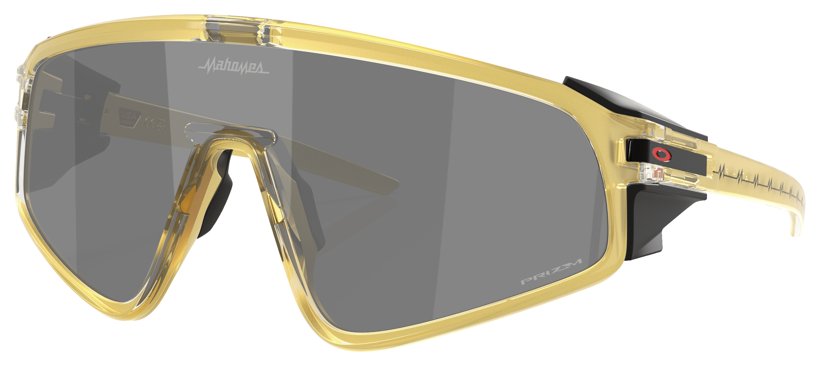 Image of Oakley Latch Panel OO9404 Patrick Mahomes II Collection Prizm Grey Mirror Sunglasses