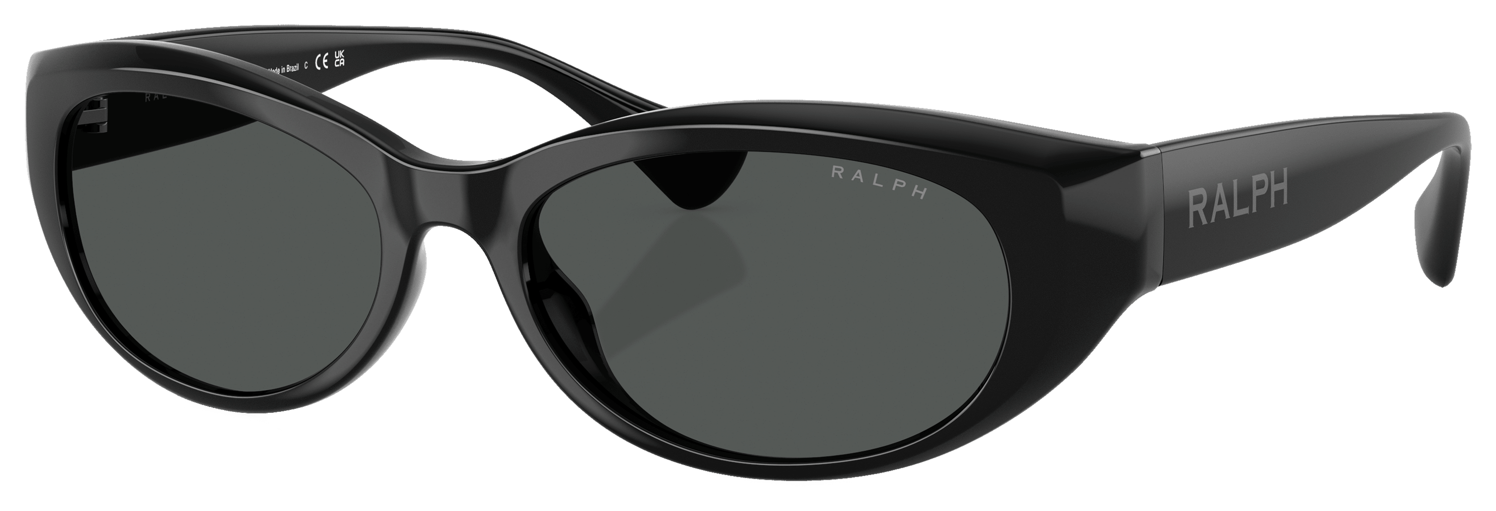 Image of Ralph RA5327U Sunglasses for Ladies - Shiny Black/Dark Gray - Large