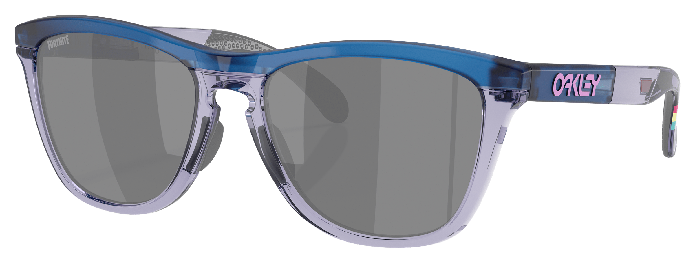 Image of Oakley X Fortnite Brite Bomber Frogskins Range OO9284 Prizm Grey Mirror Sunglasses