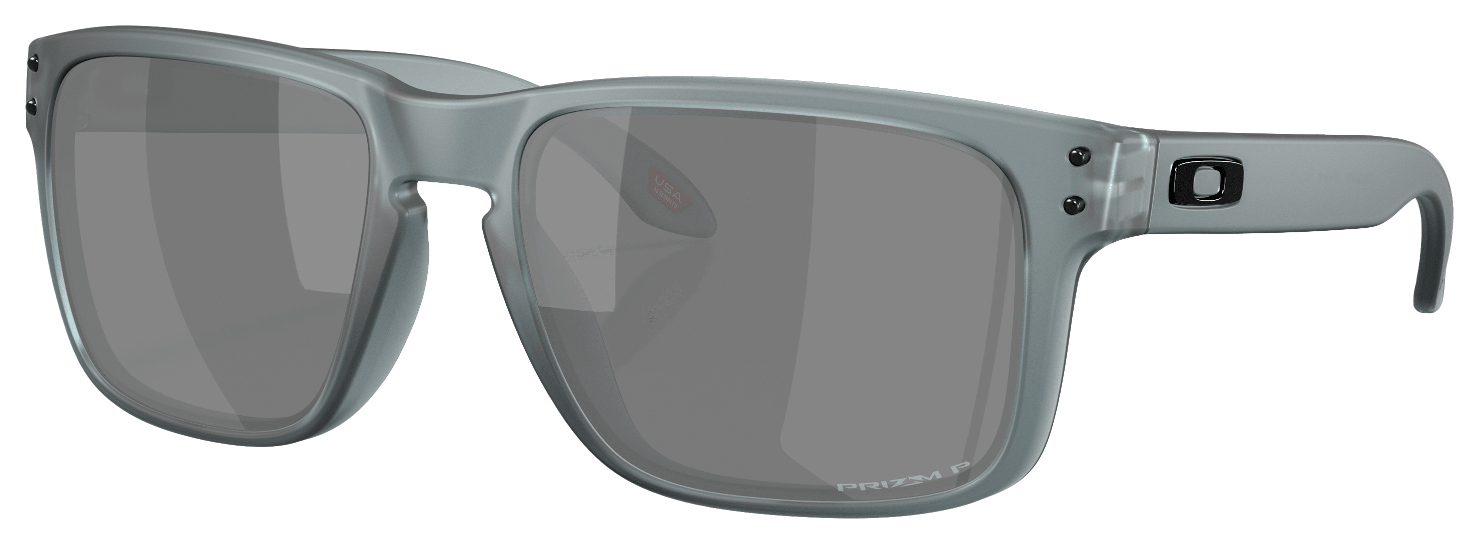 Image of Oakley Holbrook OO9102 Prizm Grey Mirror Polarized Sunglasses