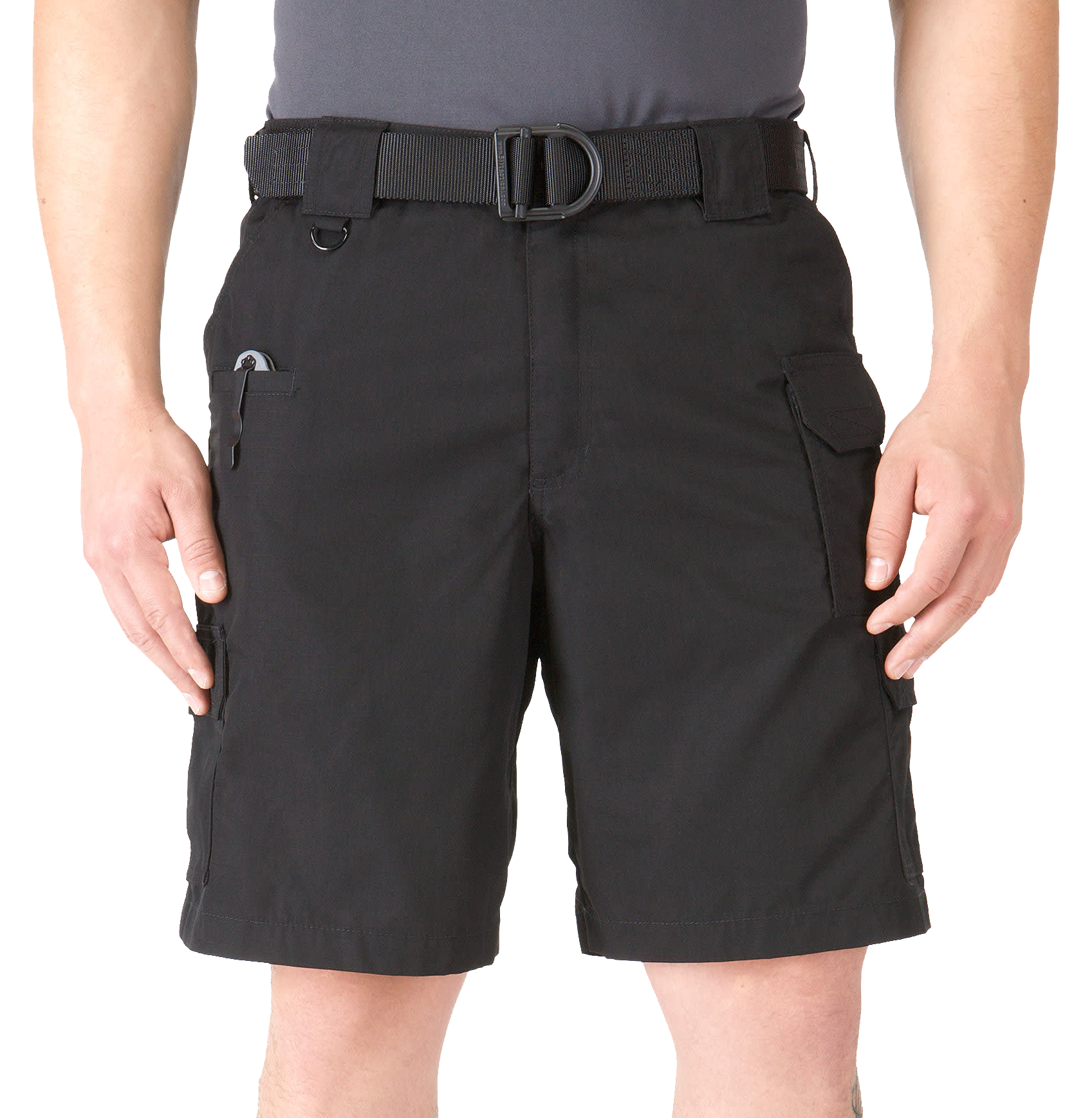 Image of "5.11 Tactical Taclite 9.5"" Pro Ripstop Shorts for Men - Black - 32"