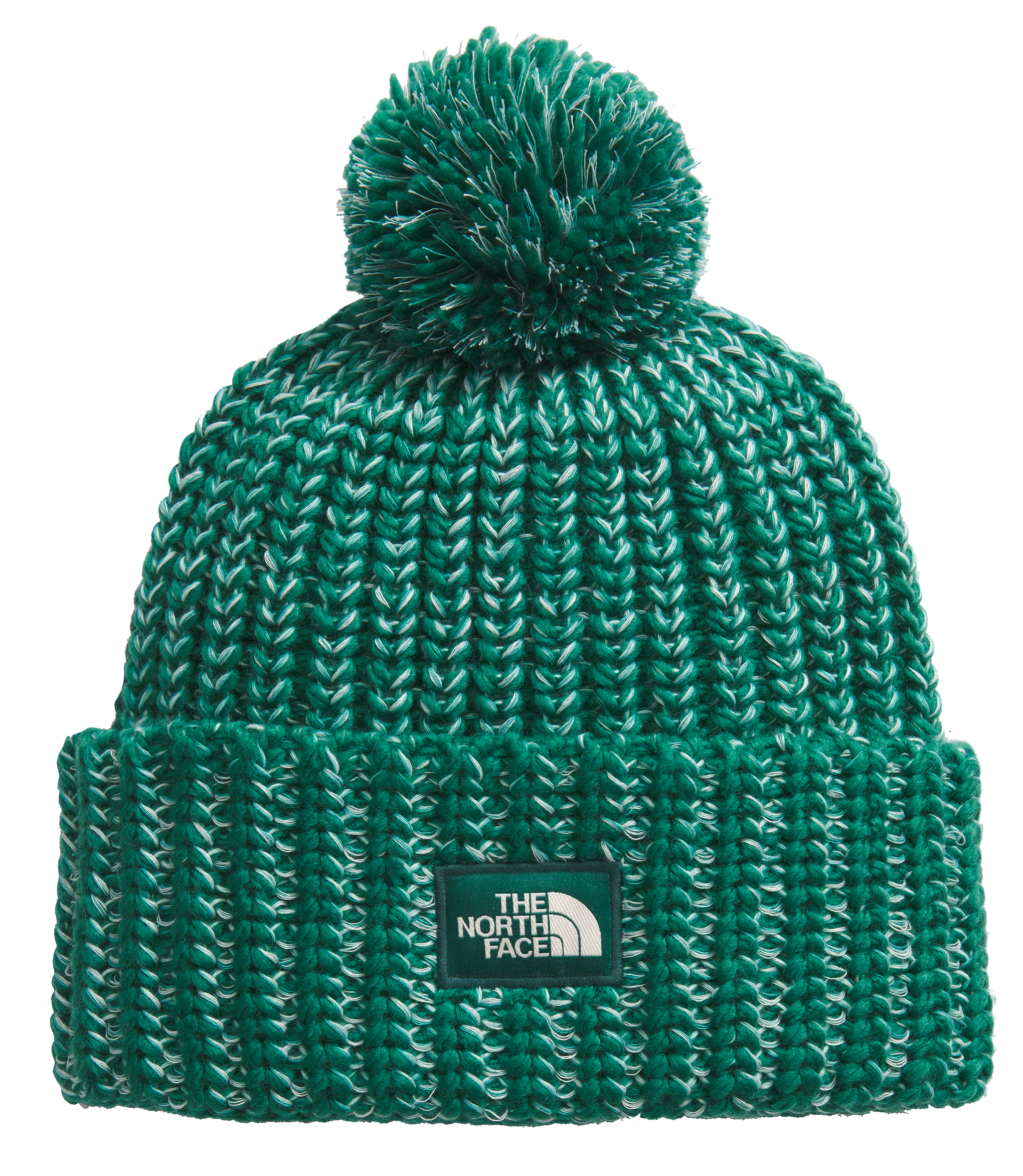 Image of The North Face Cozy Chunky Cabin Beanie for Ladies - Evergreen/Muted Green