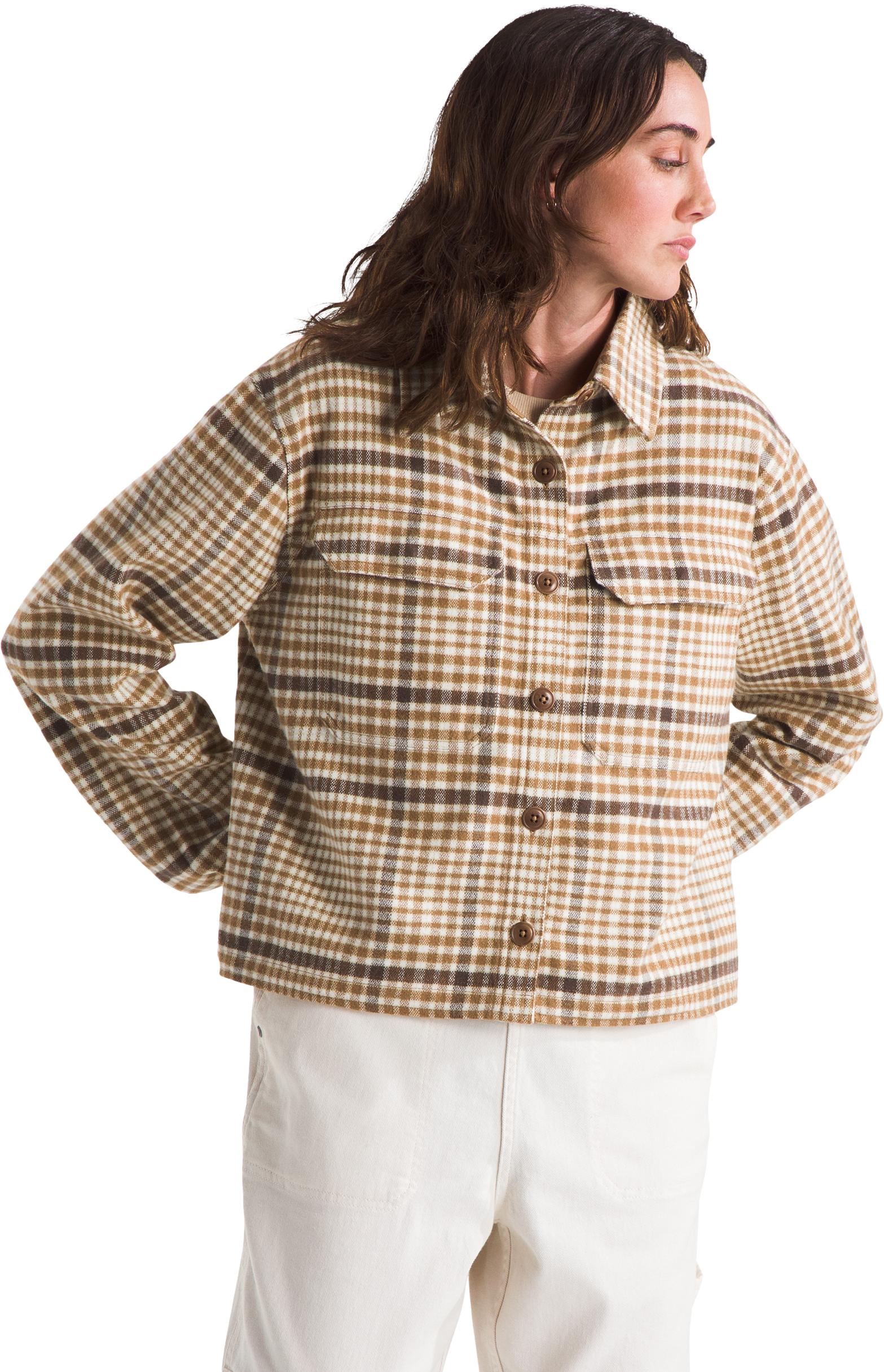 Image of The North Face Valley Flannel Long-Sleeve Shirt for Ladies