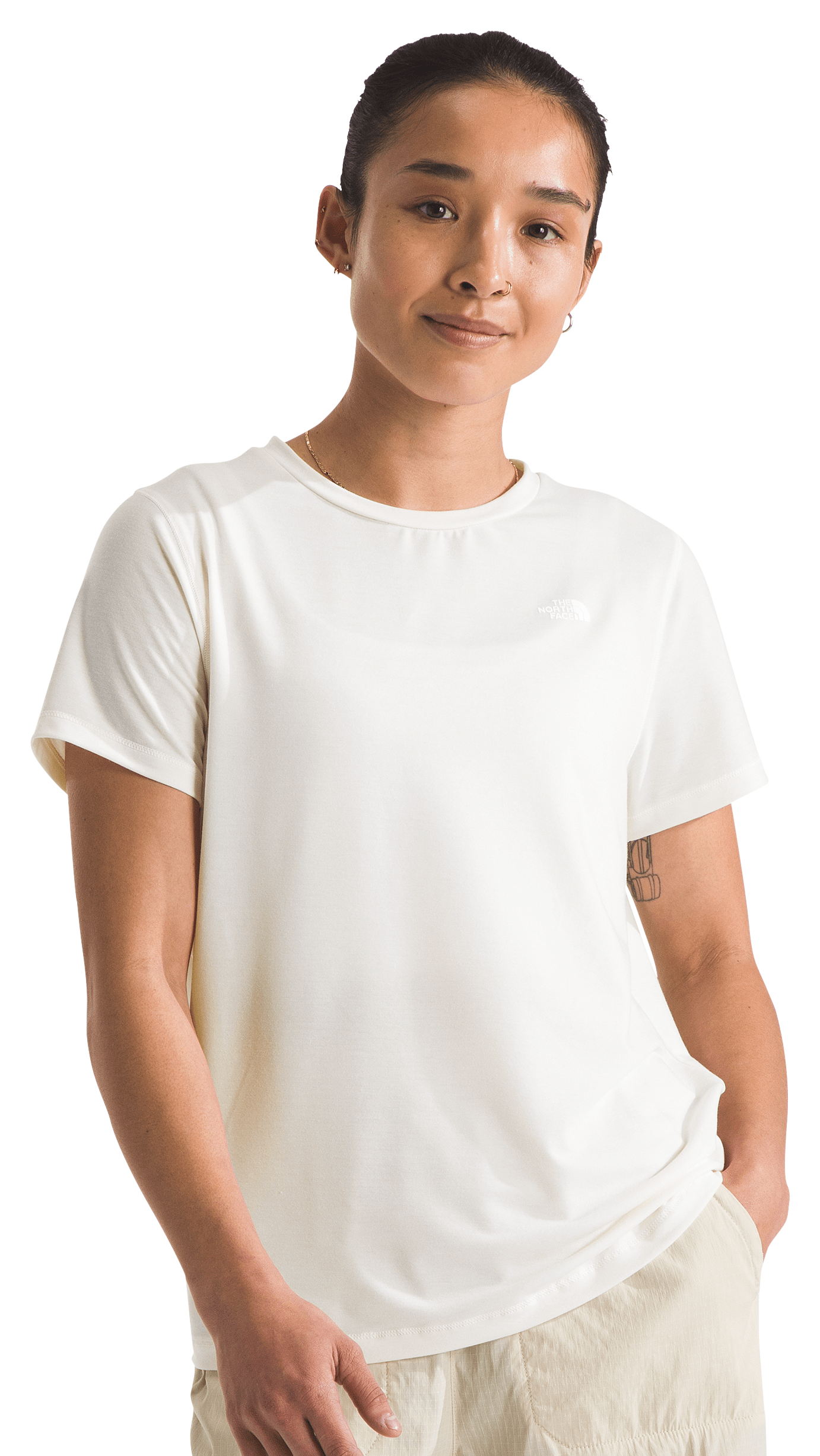 Image of The North Face Adventure Short-Sleeve T-Shirt for Ladies - White Dune - XS