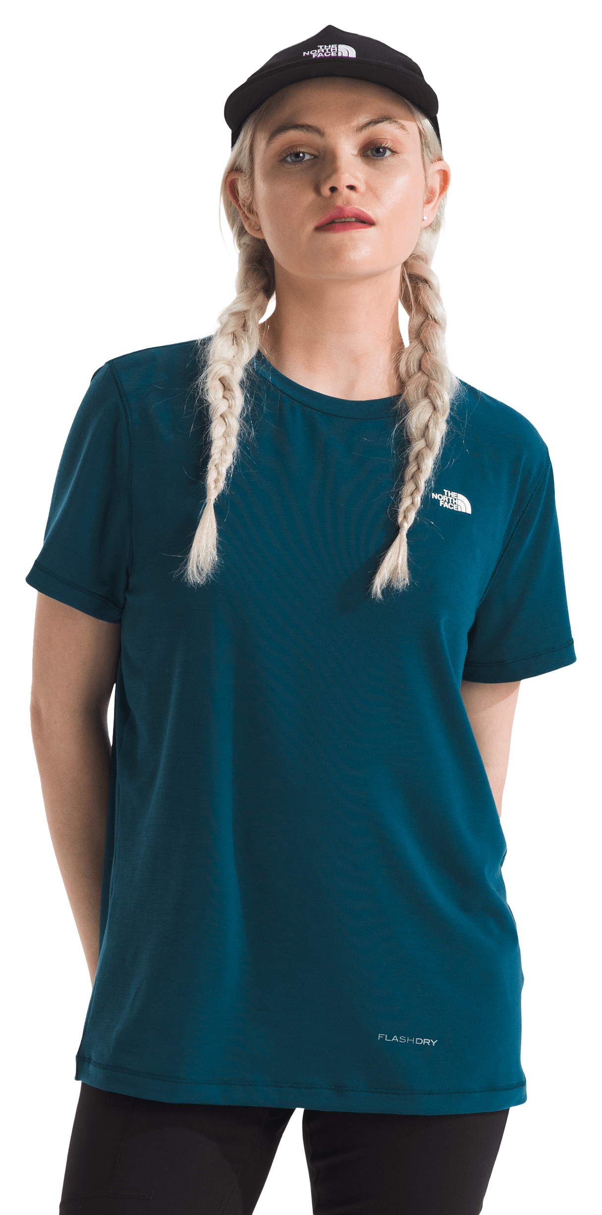 Image of The North Face Adventure Short-Sleeve T-Shirt for Ladies - Midnight Petrol - XS