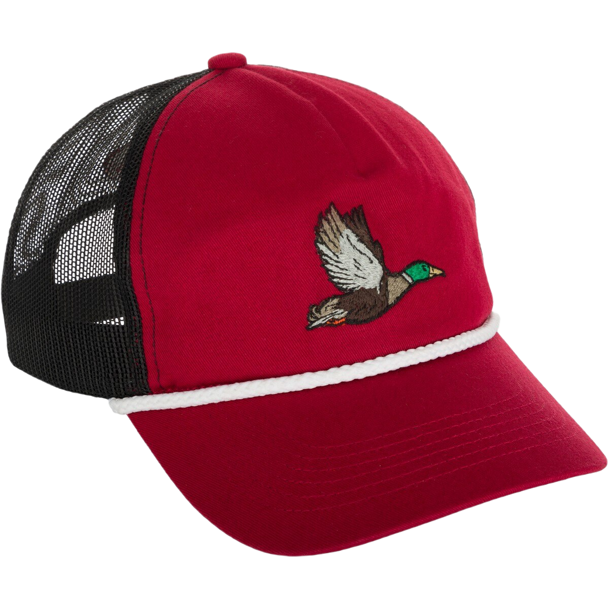 Image of Drake Waterfowl Retro Duck Patch Mesh-Back Cap - Mallard