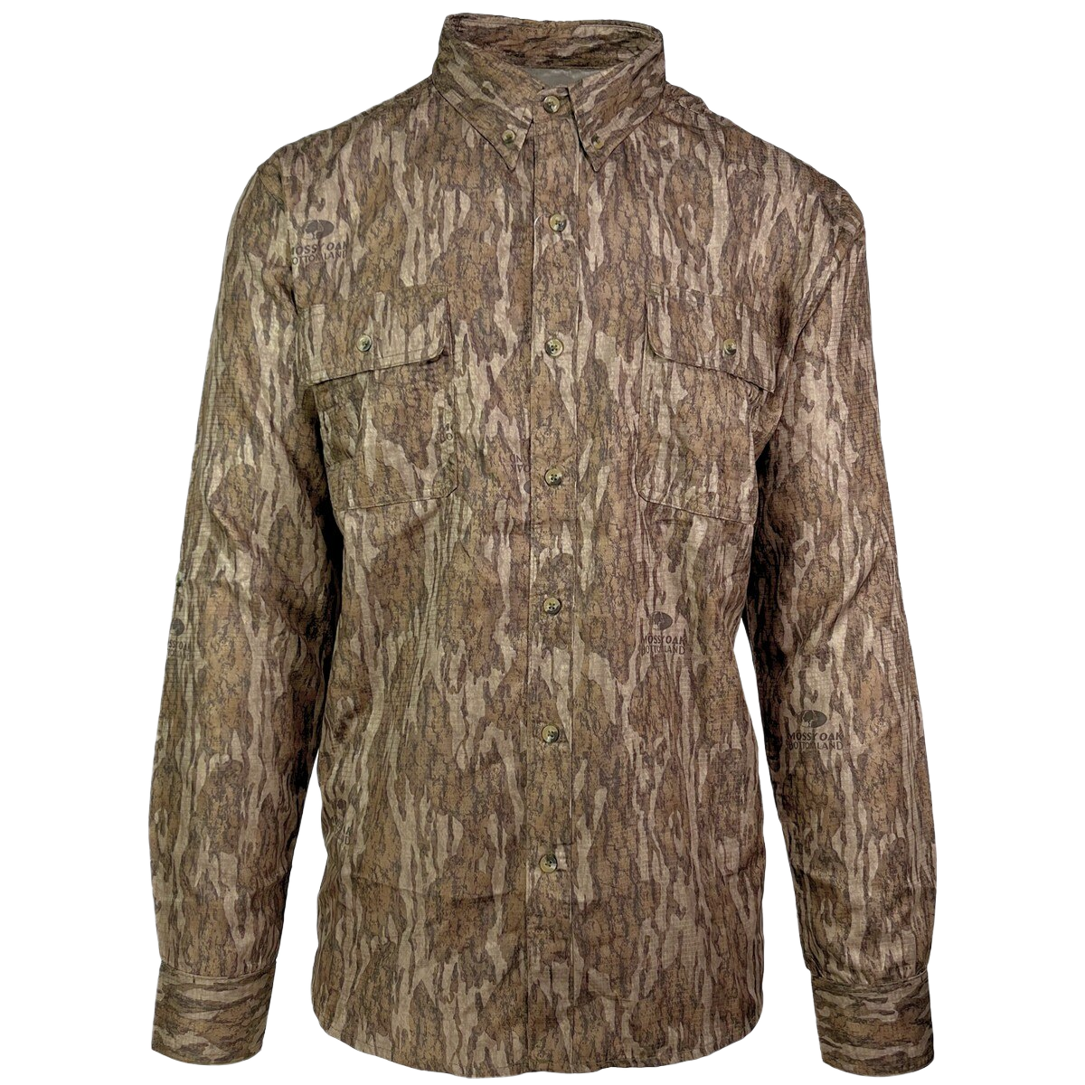 Fast Strike Men's Long Sleeve Twill 2 Pocket Button Down