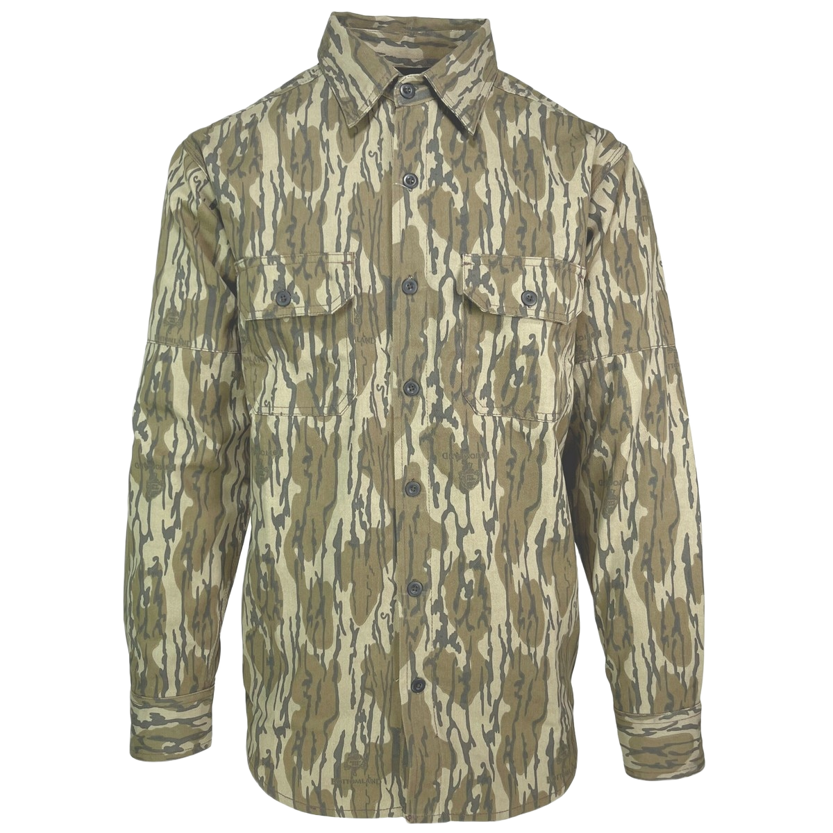 Image of Fast Strike Men's Long Sleeve Twill 2 Pocket Button Down