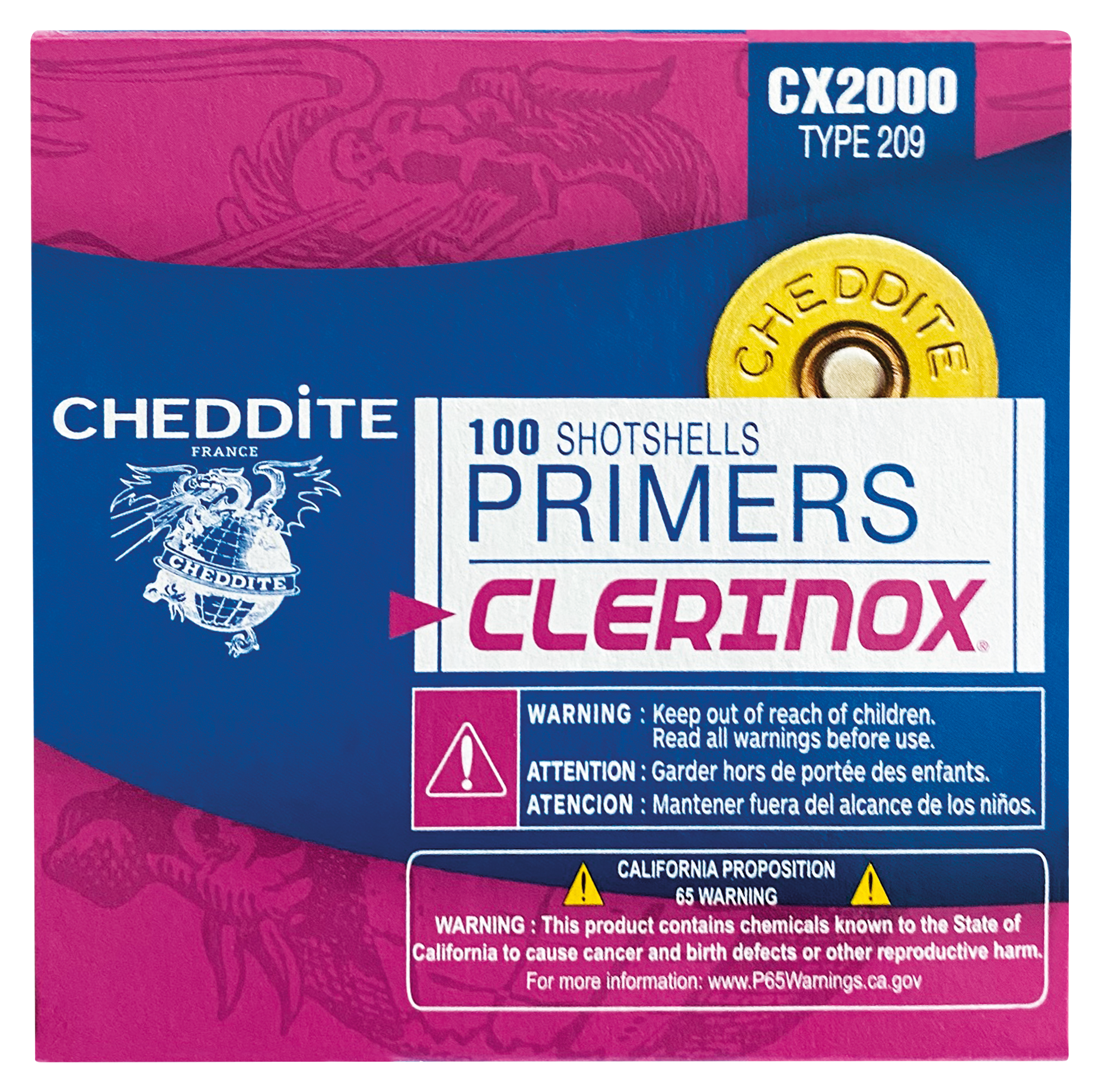 Cheddite CX2000 #209 Primers - 100