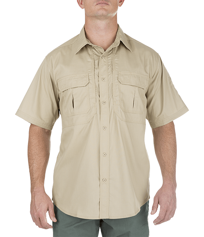 Image of 5.11 Tactical TACLITE Pro Short-Sleeve Button-Down Shirt for Men - TDU Khaki - 3XL
