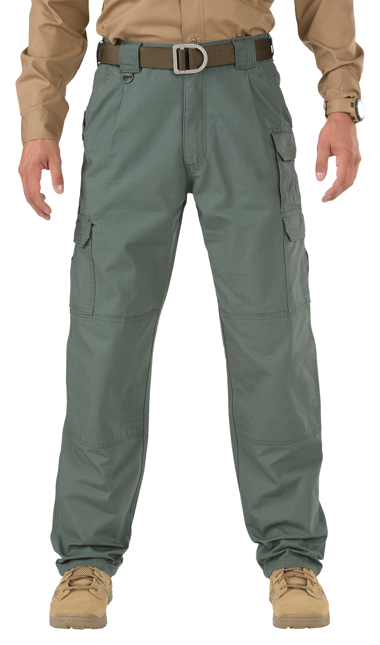 Image of 5.11 Tactical Cotton Canvas Pants for Men - OD Green - 36x32