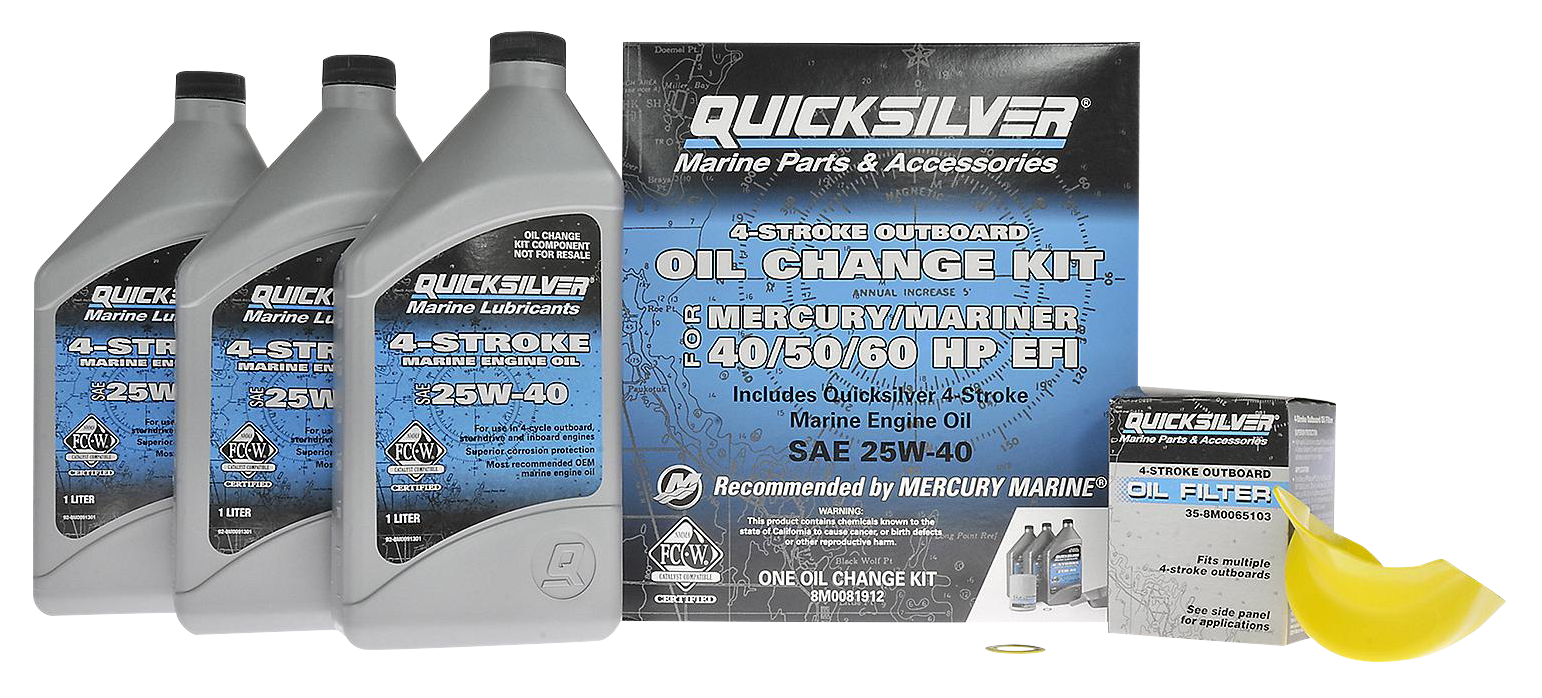 Image of Quicksilver Oil Change Kit for Mercury 40-60hp Engines