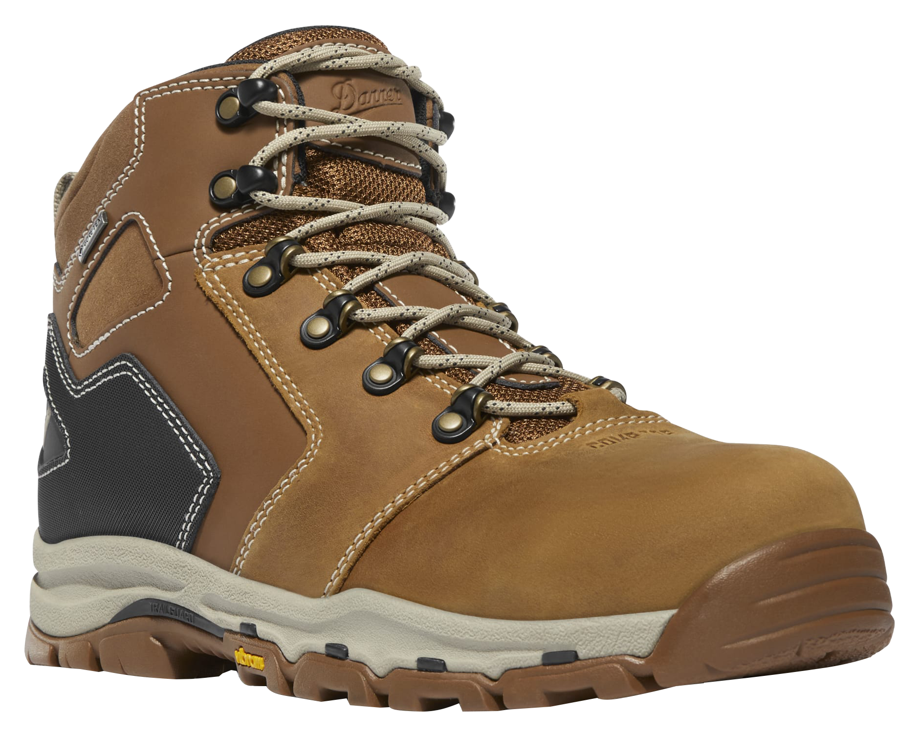 Image of Danner Vicious 4.5'' GORE-TEX EH Work Boots for Men - Tan/Black - 8.5M