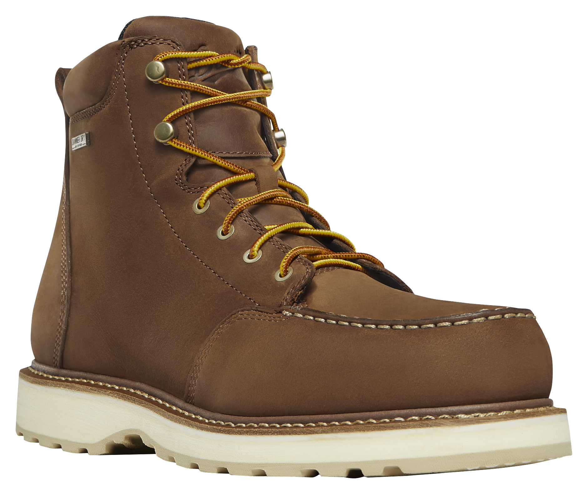 Image of Danner Cedar River Waterproof Aluminum Toe Work Boots for Men - Brown - 10.5M