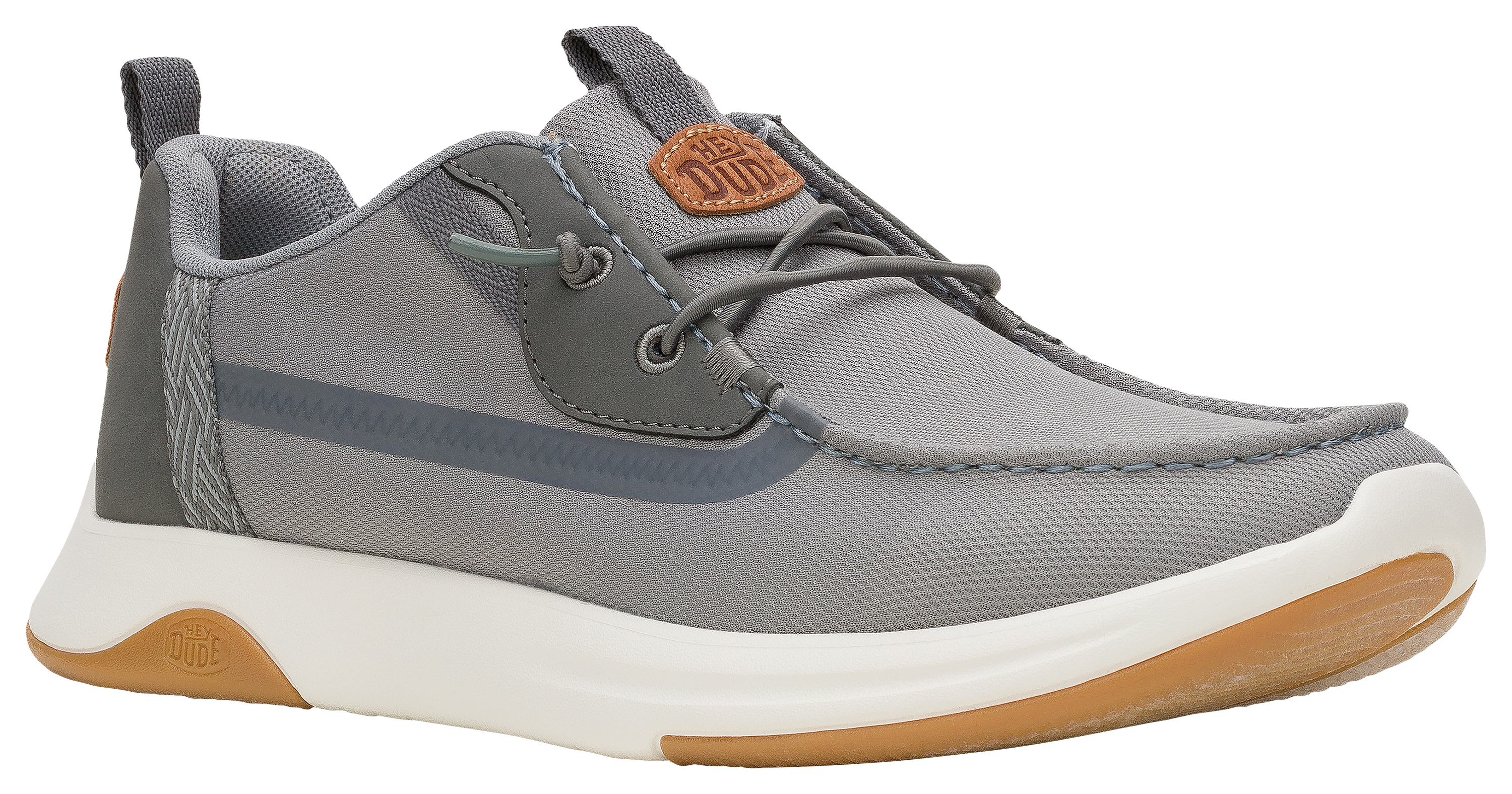 Image of HEYDUDE Wally Drift Mesh Casual Shoes for Men - Grey - 9M