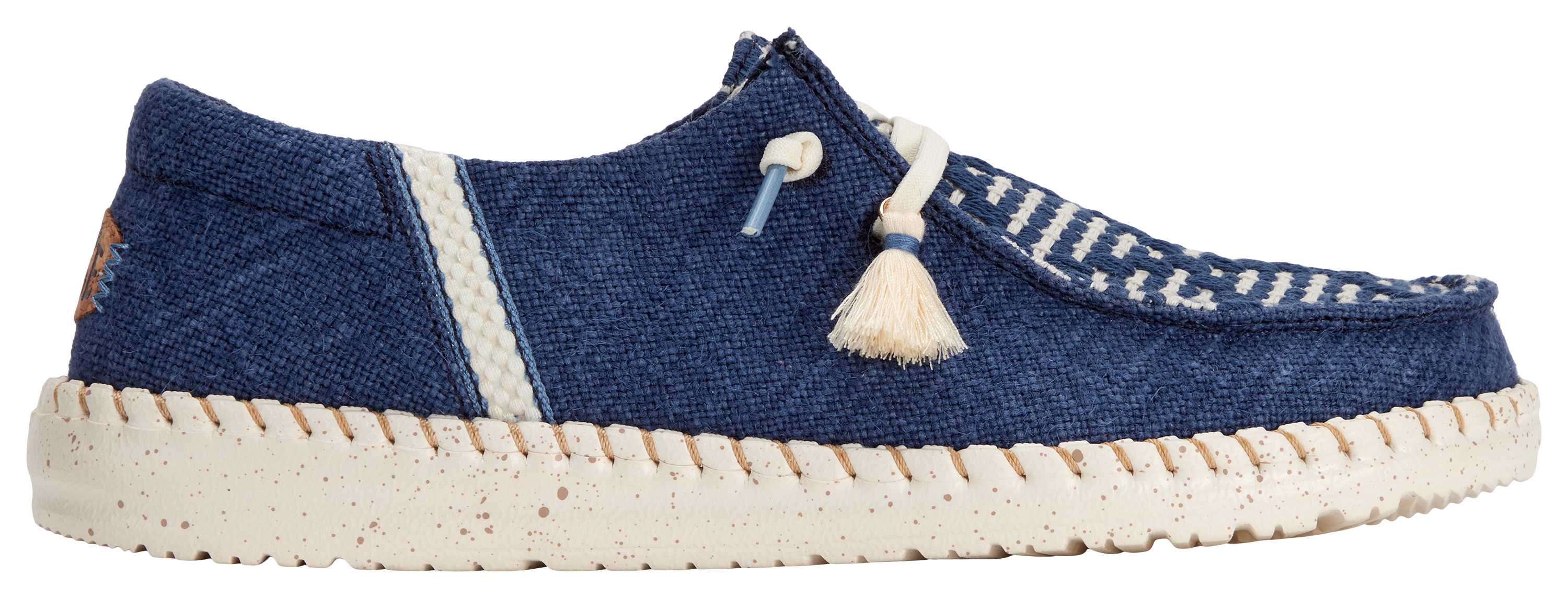 Image of HEYDUDE Wendy Funk Coastal Jute Casual Shoes for Ladies - Navy