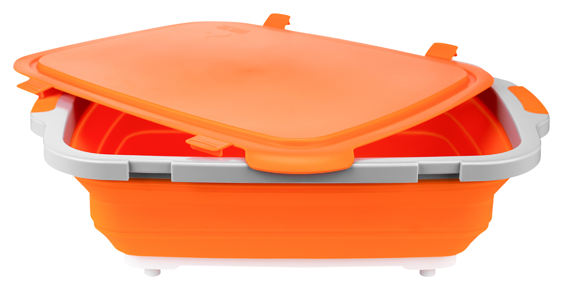 Image of Drip-EZ Barbecue Prep Tub with Cutting Board - XL - Orange