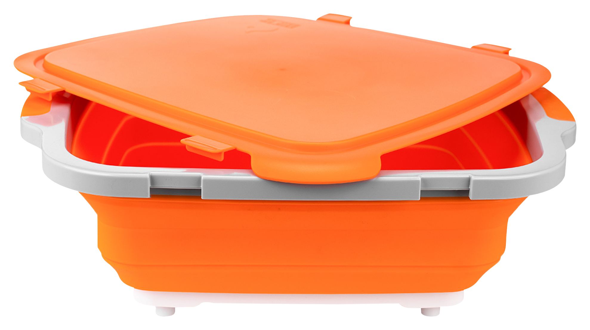 Image of Drip-EZ Barbecue Prep Tub with Cutting Board - Original - Orange