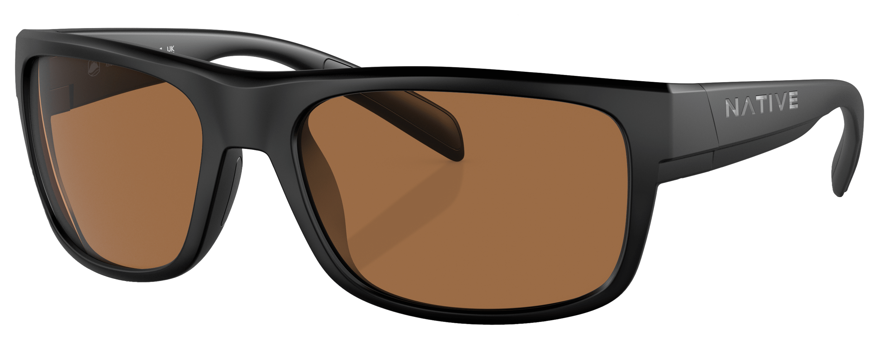 Image of Native Eyewear Ashdown XD9003 Polarized Sunglasses - Matte Black/Brown - Medium