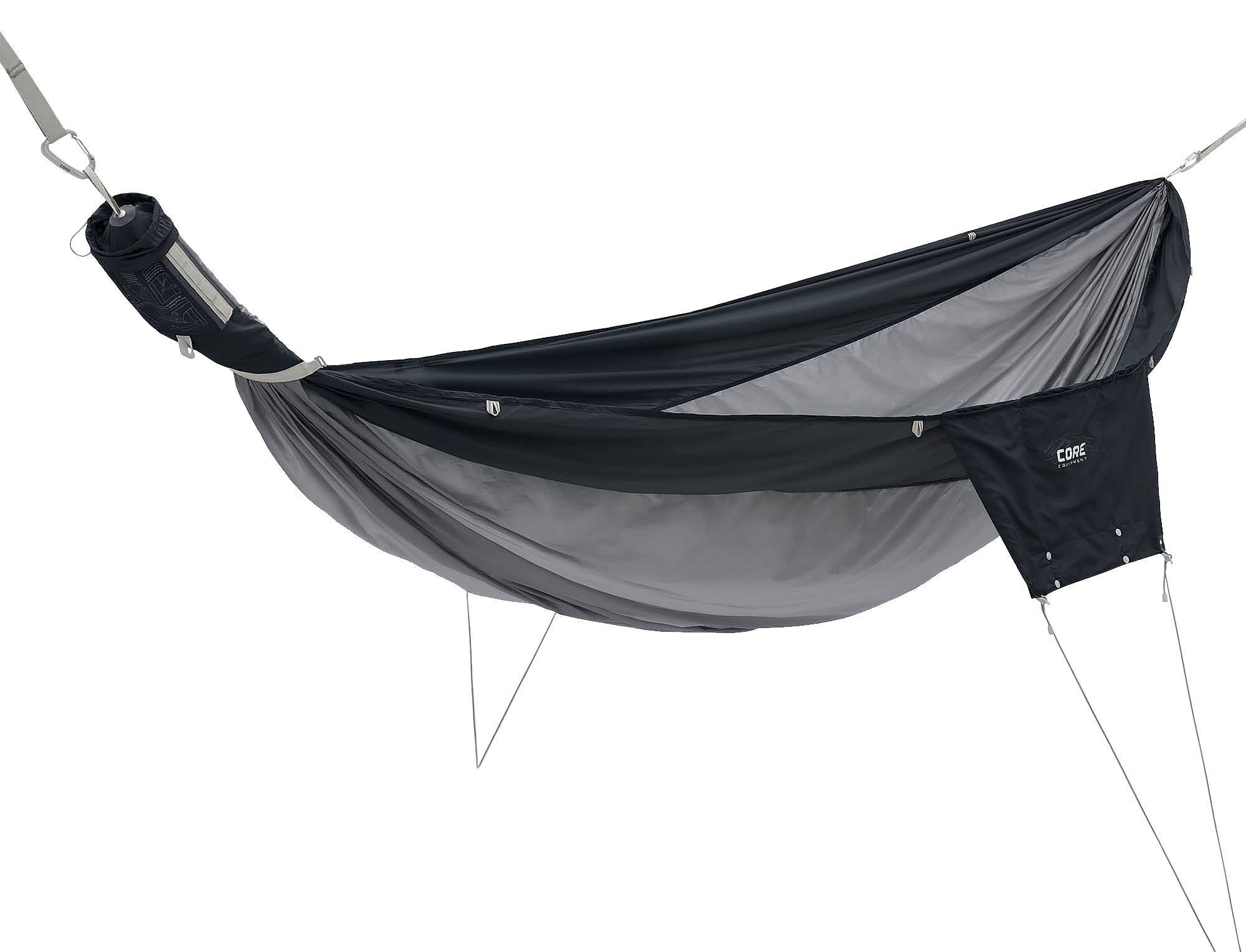 Image of CORE Equipment Premium Double Hammock - Cool Dark Gray