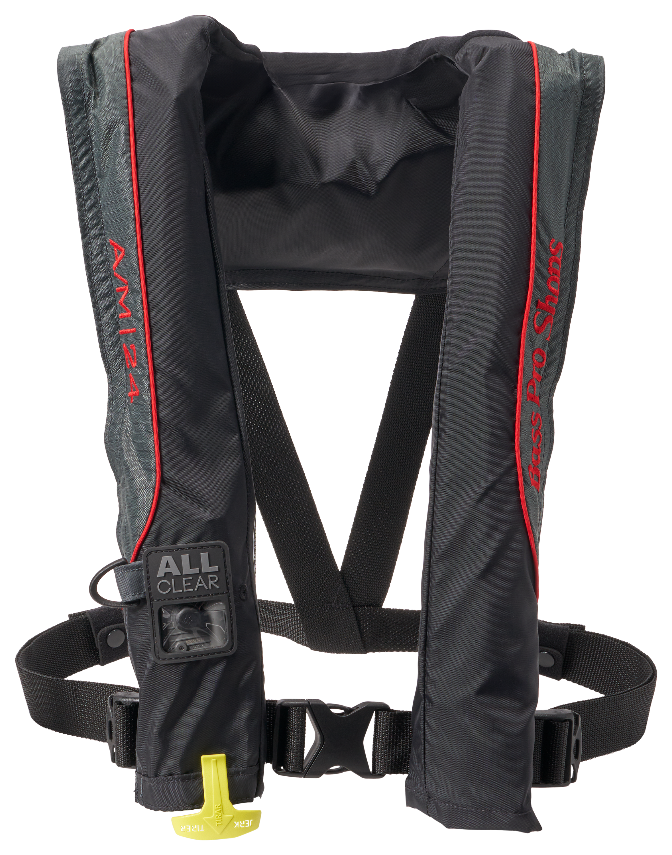 Image of Bass Pro Shops A/M-24 All Clear Inflatable Life Vest - Red