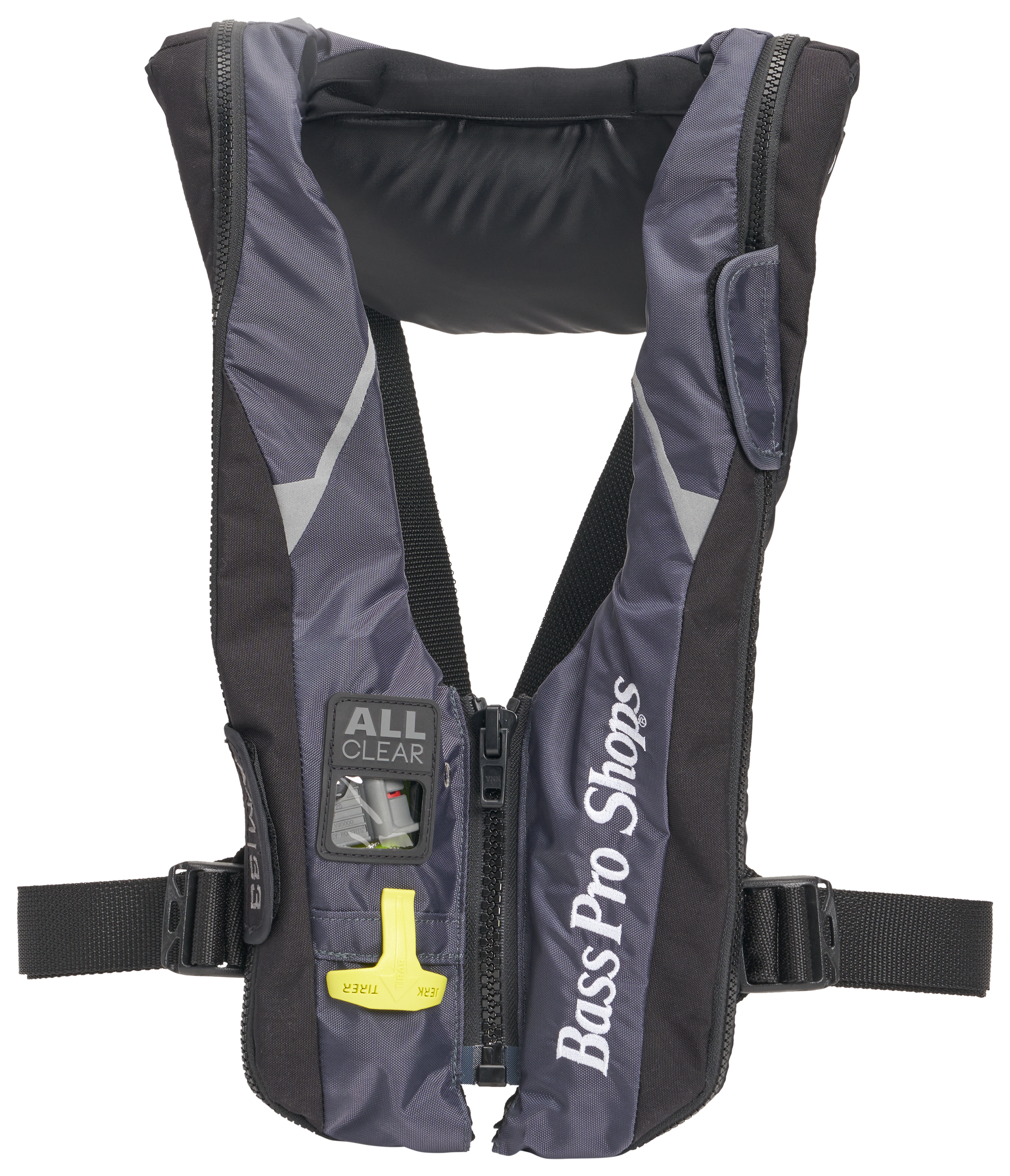 Image of Bass Pro Shops A/M-33 All-Clear B-Zip Life Vest - Grey